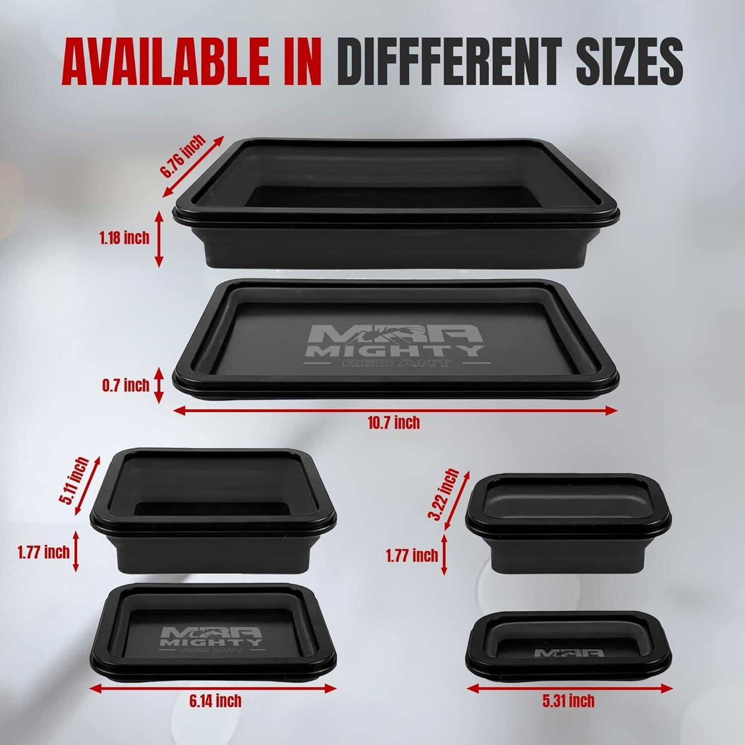 Juego de Bandejas Magnéticas Plegables MRA - 3 Tamaños