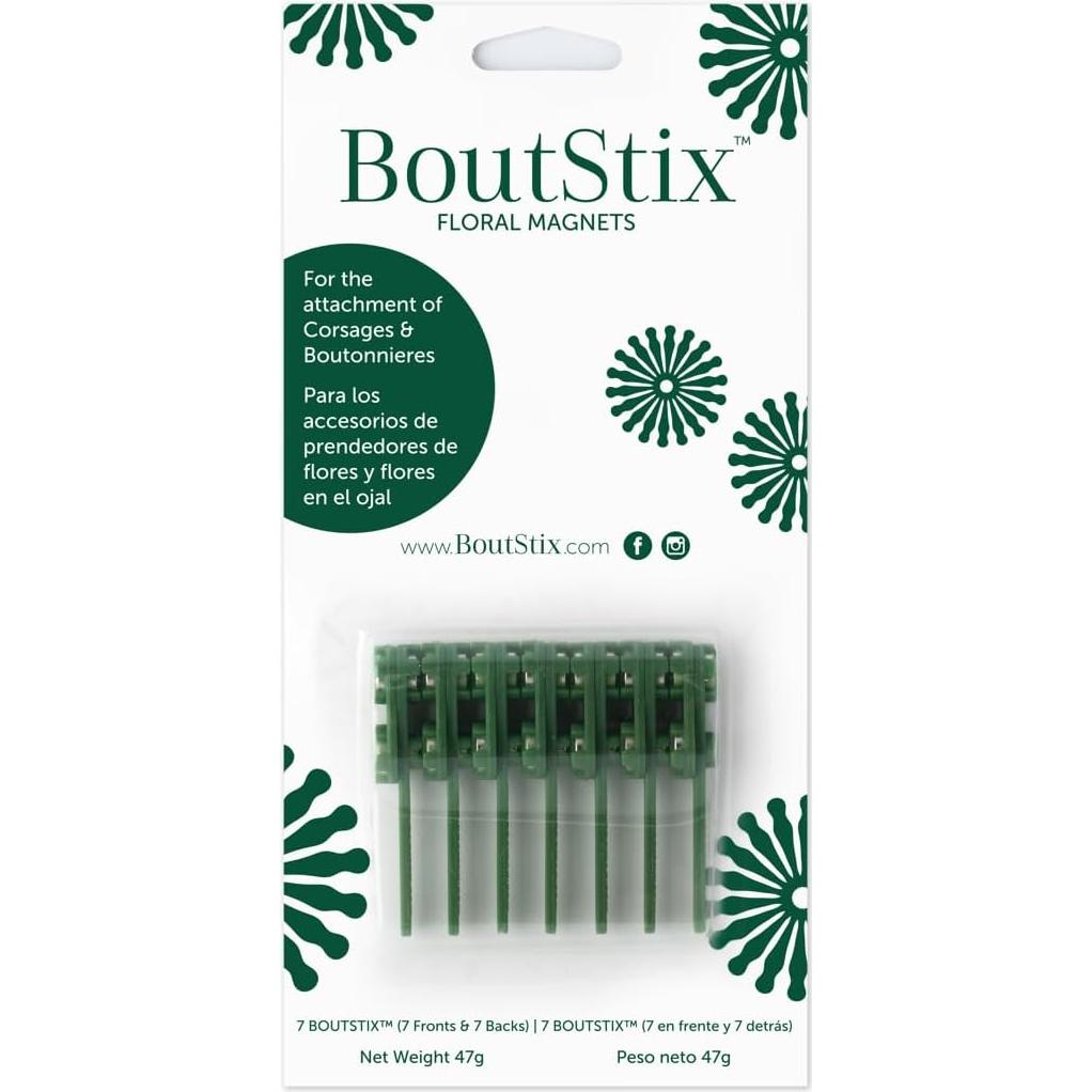 Imanes Florales Premium BoutStix para Boutonnieres y Corsages
