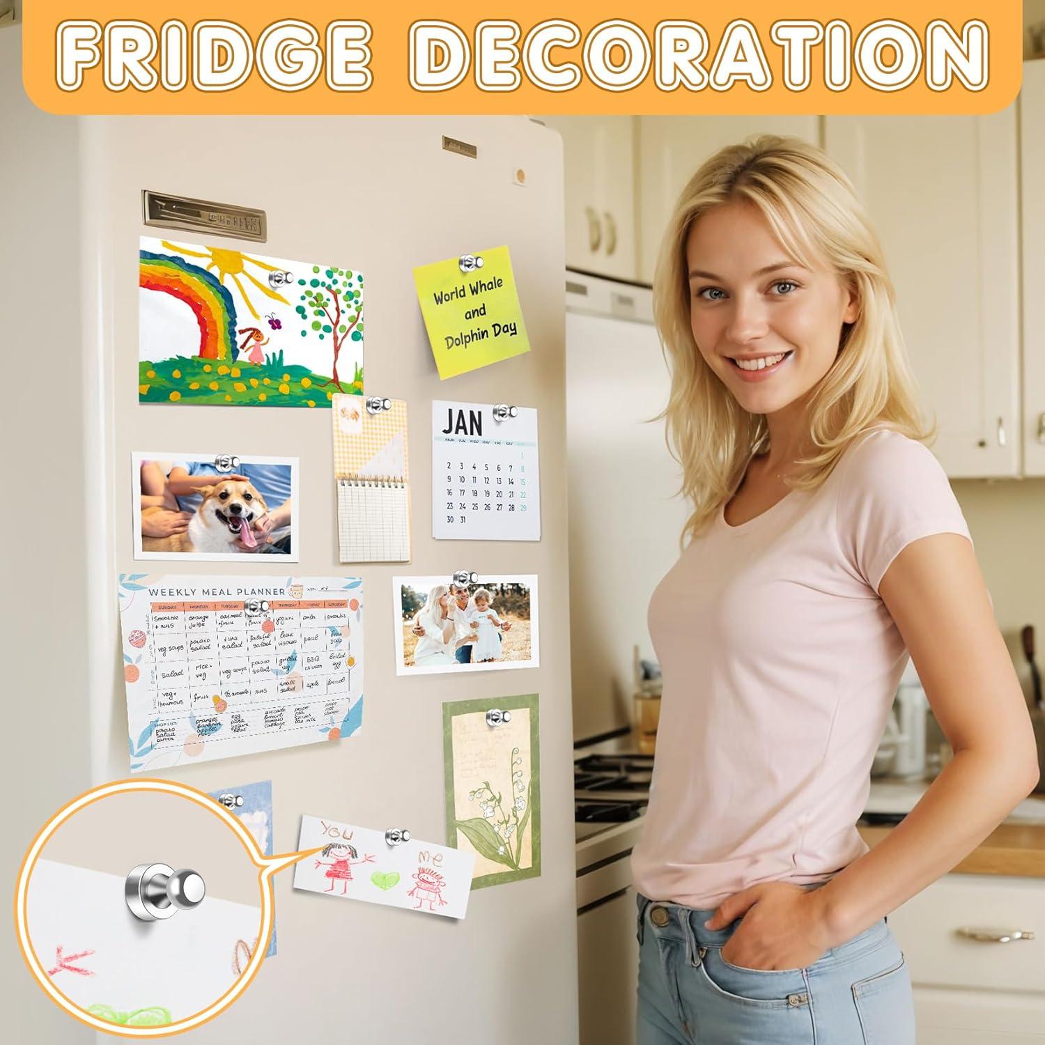 12 Imanes Fuertes WUDIME para Refrigerador y Pizarra Blanca