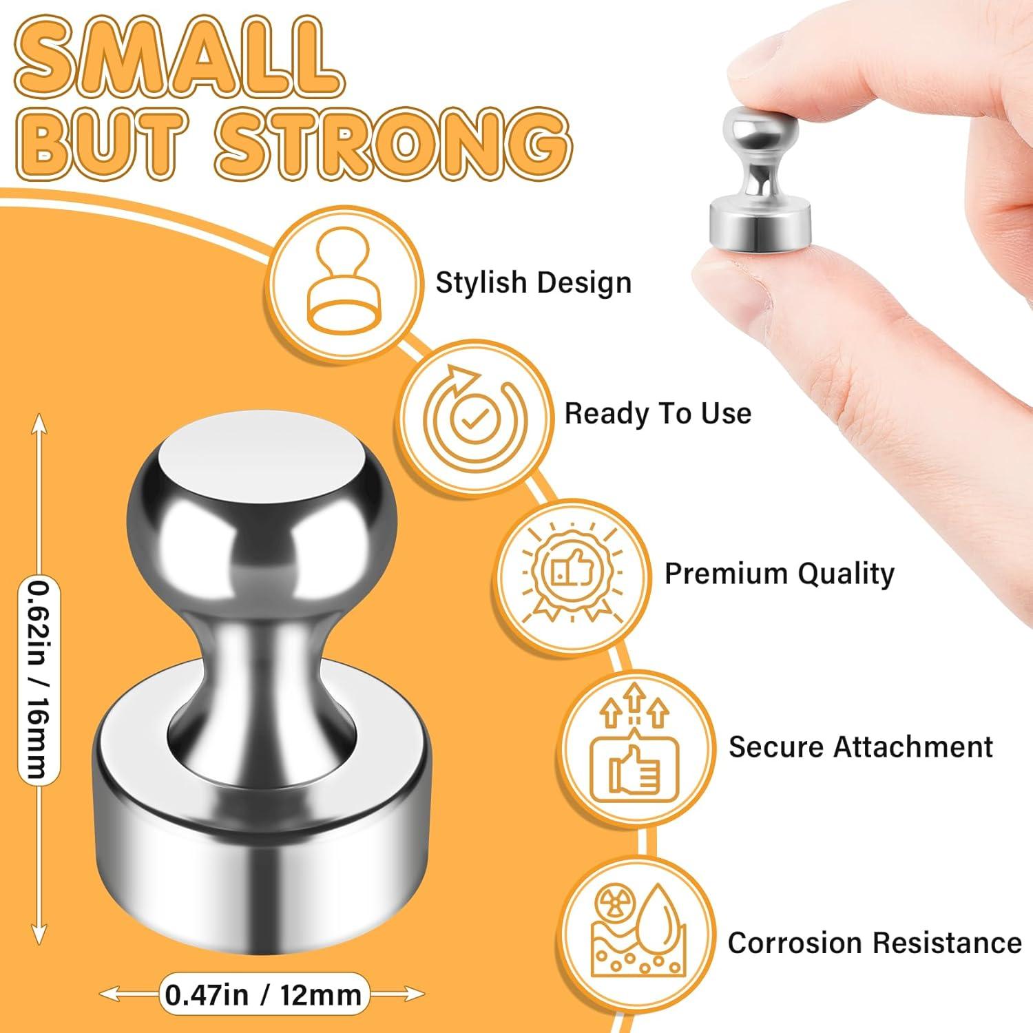 12 Imanes Fuertes WUDIME para Refrigerador y Pizarra Blanca