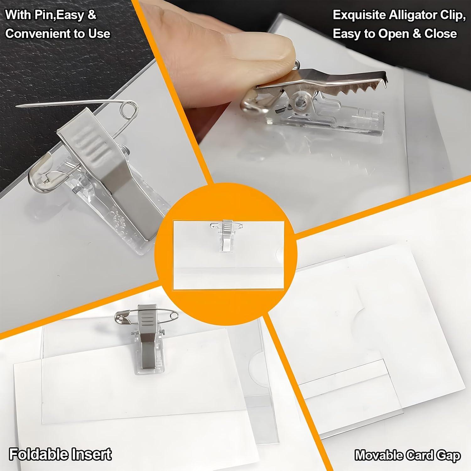 Sujetadores de Nombre Fushing 50PCS con Inserts 5.7x8.9cm