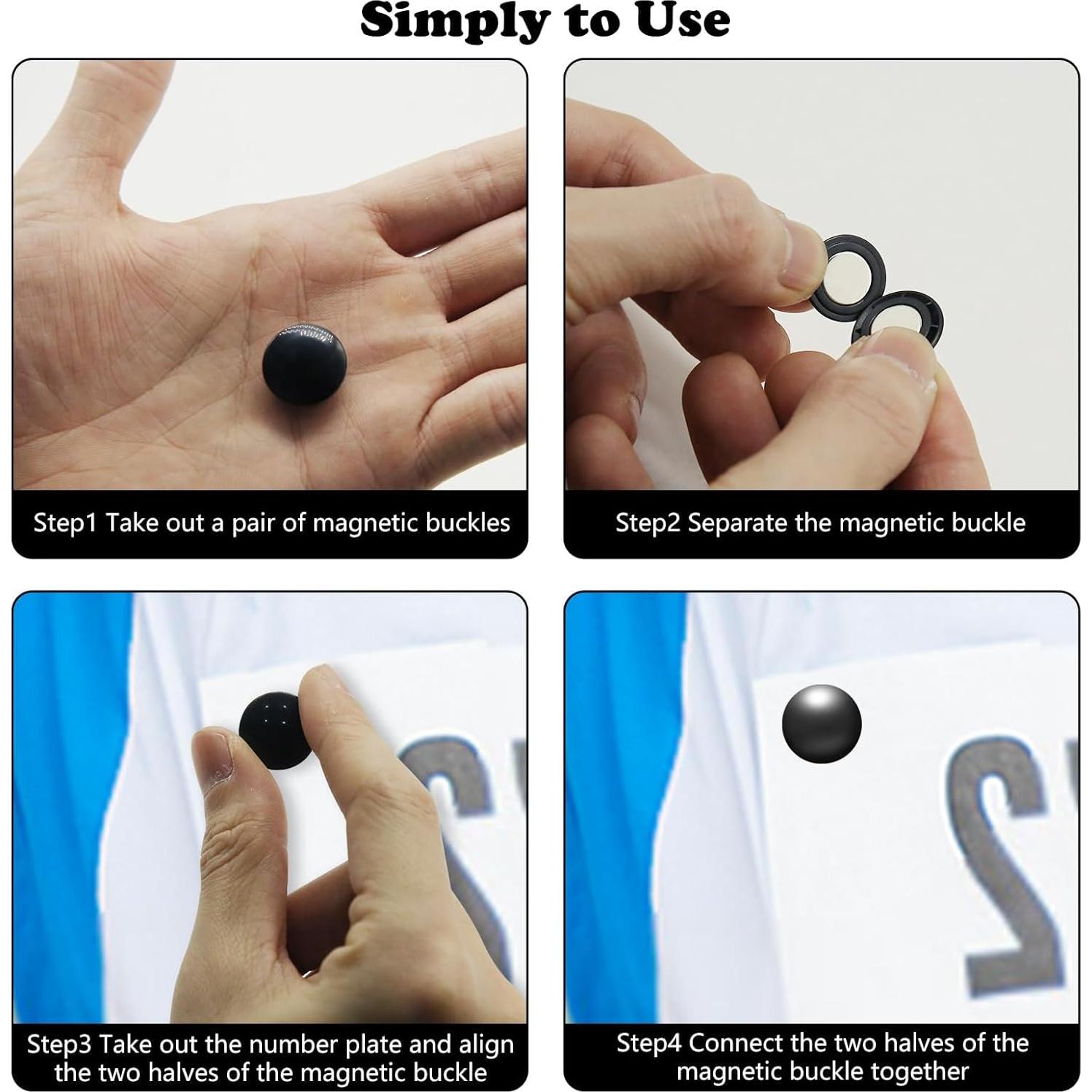 10 Clips Magnéticos para Número de Carrera HINGTAI XTY0660