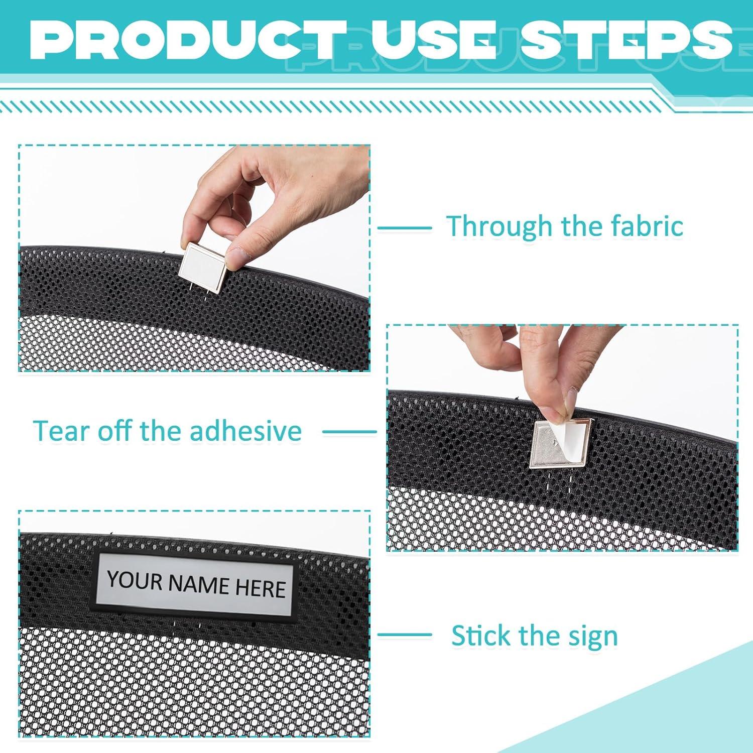 Alfileres de Cubículo Plateados Amylove - 10 Piezas 3.05x2.03cm