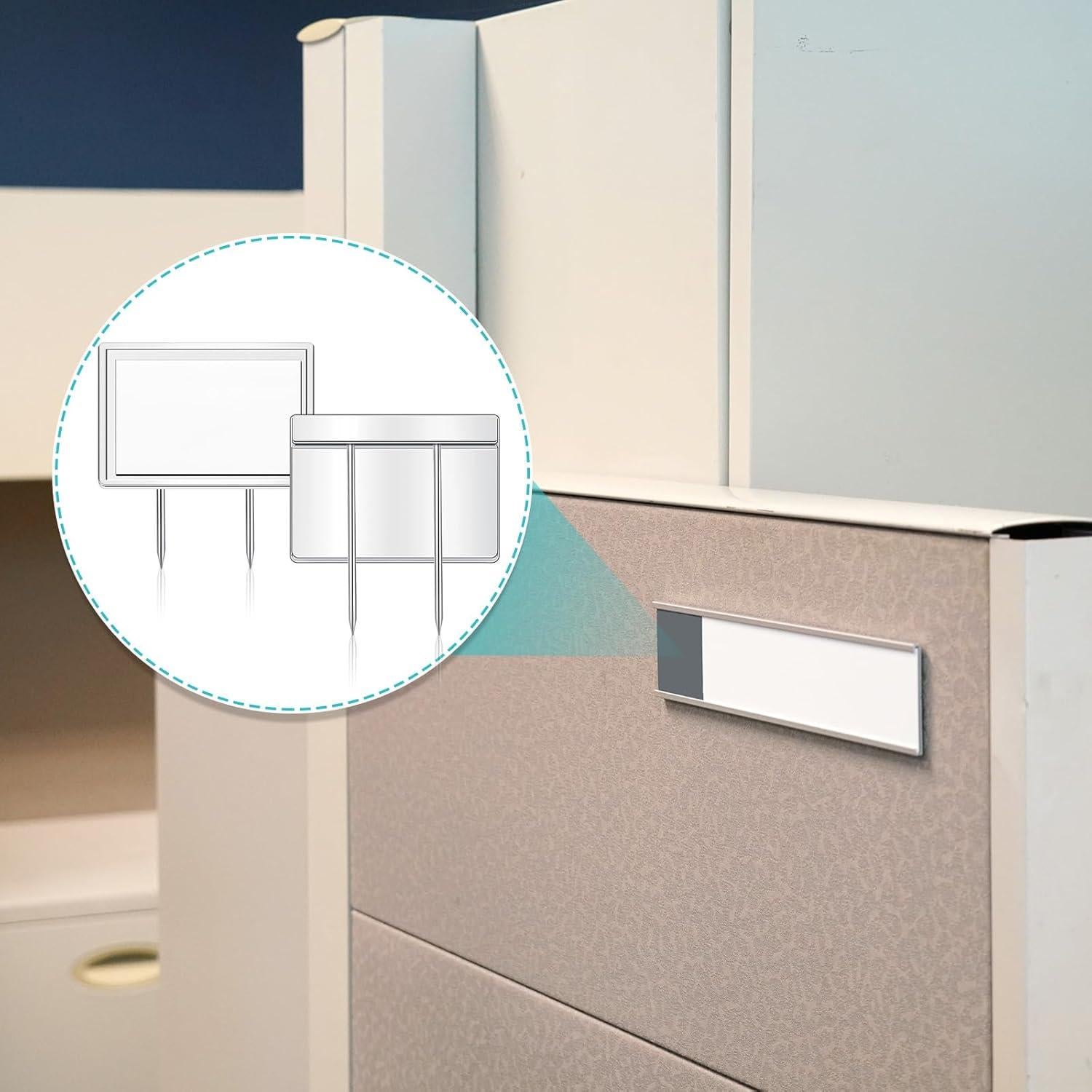 Alfileres de Cubículo Plateados Amylove - 10 Piezas 3.05x2.03cm