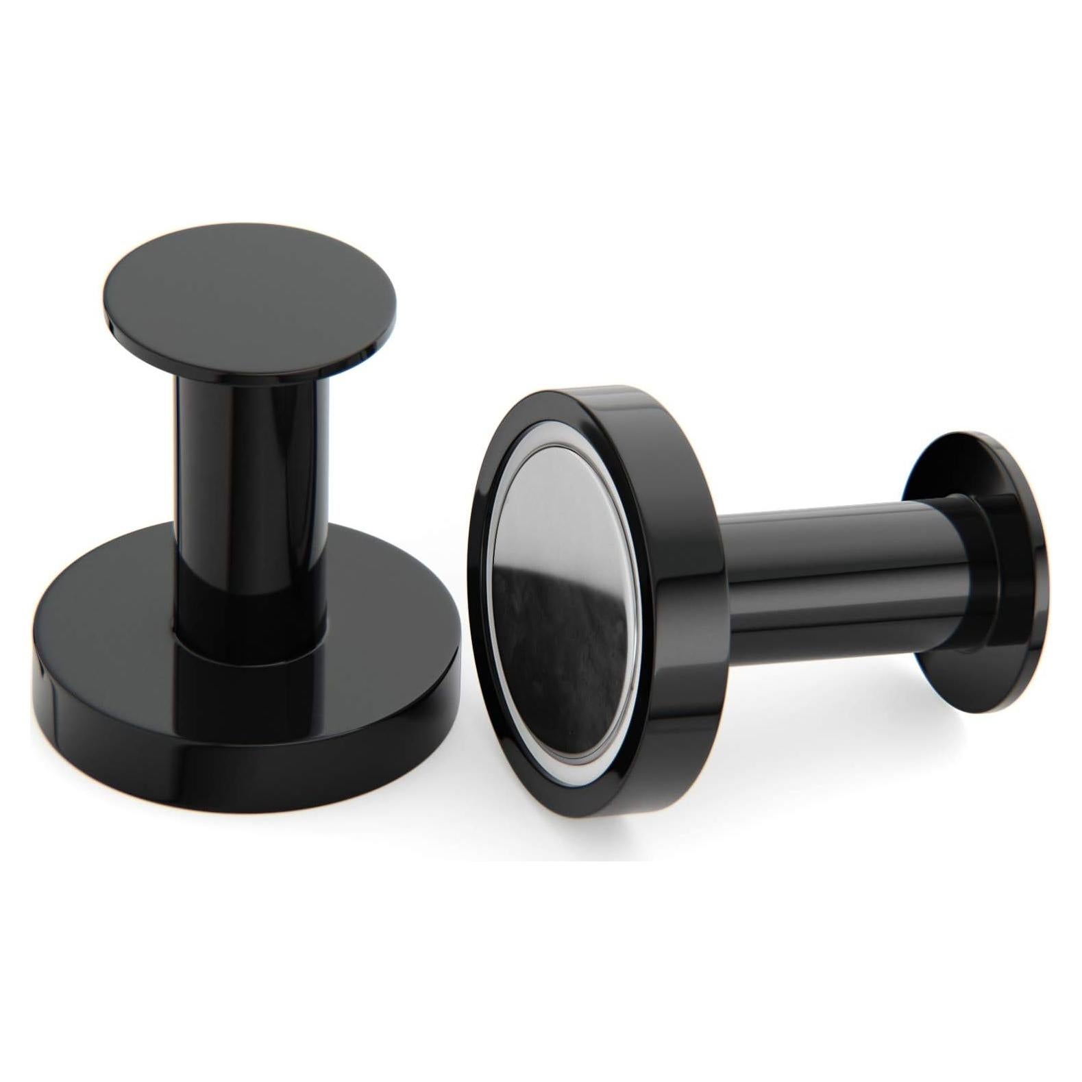 Ganchos Magnéticos Fuertes Mavoro Negro - Juego de 2