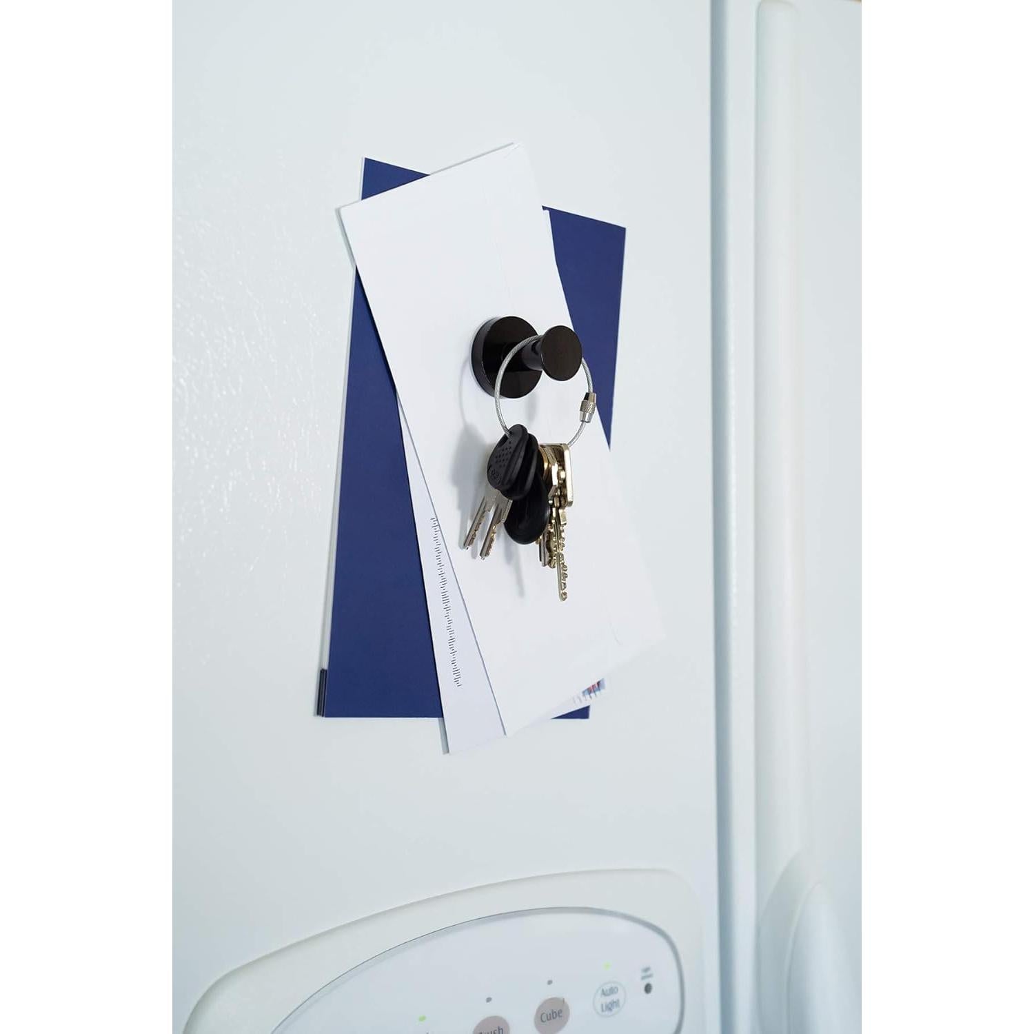 Ganchos Magnéticos Fuertes Mavoro Negro - Juego de 2