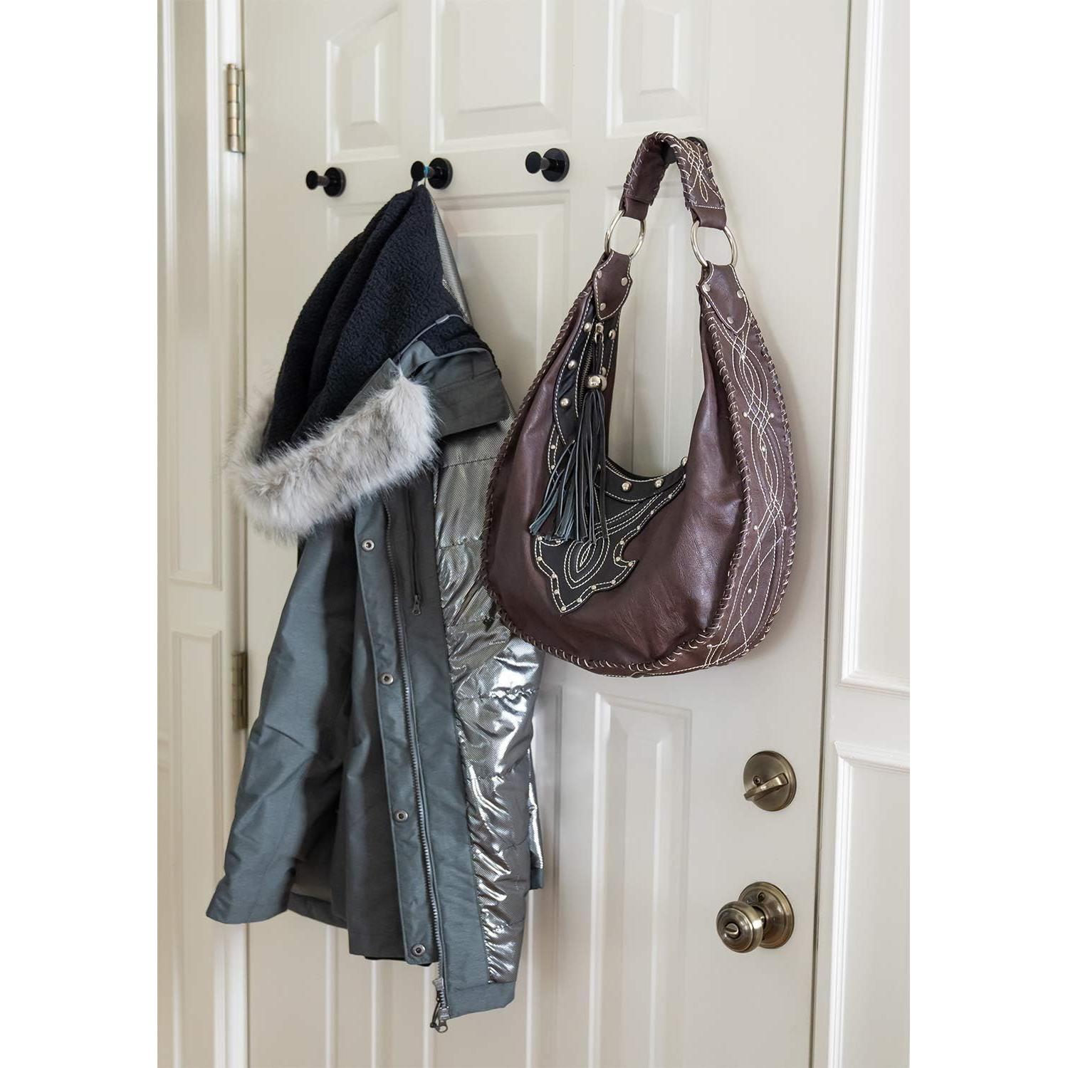 Ganchos Magnéticos Fuertes Mavoro Negro - Juego de 2