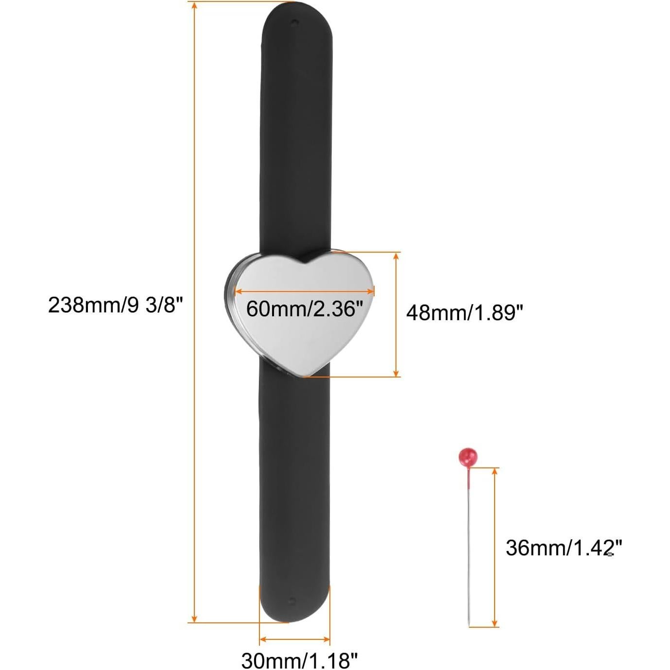 Portaagujas Magnético Harfington Corazón con 100 Agujas