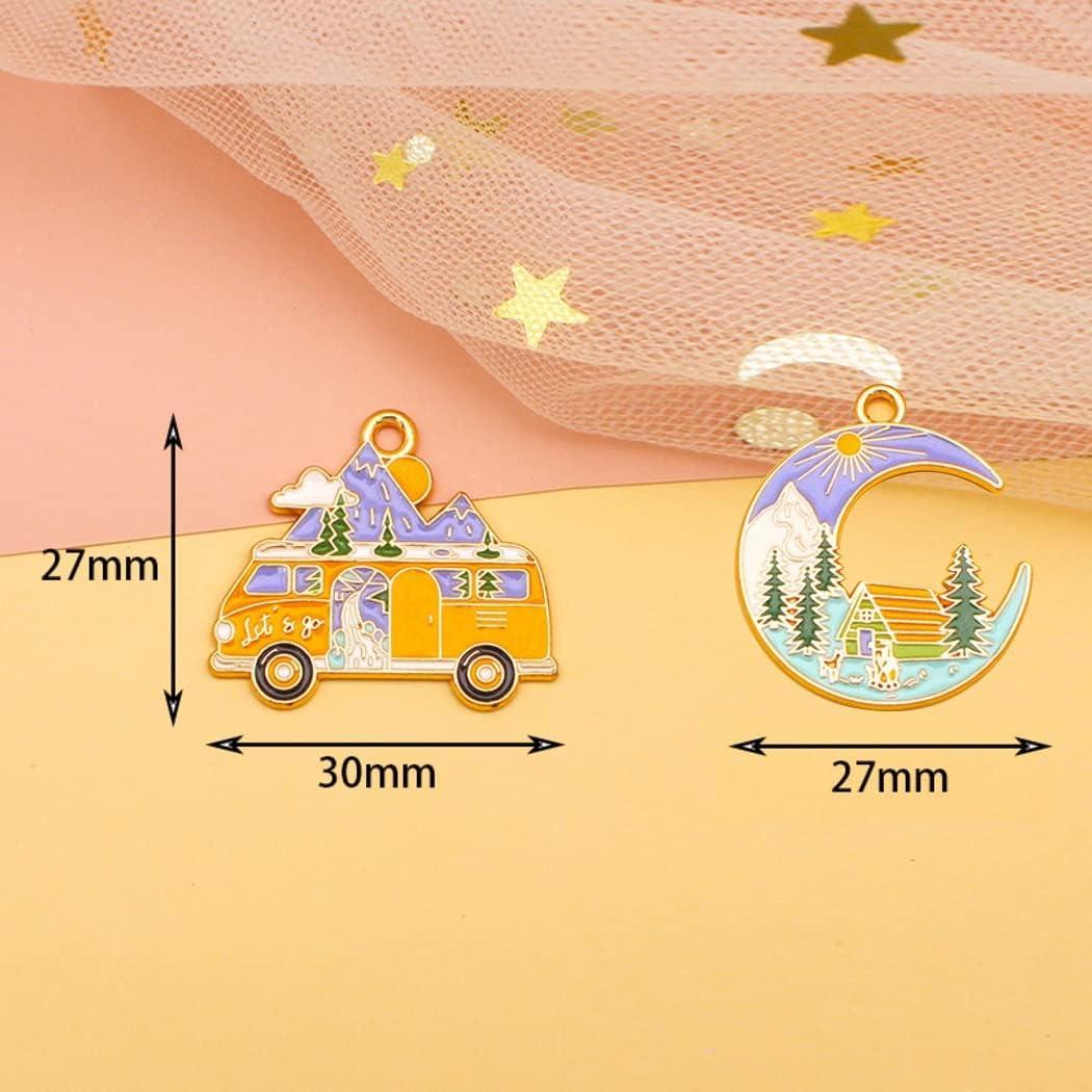 Imanes para Agujas de Bordado Sesyomr - 2 Piezas Luna y Bus