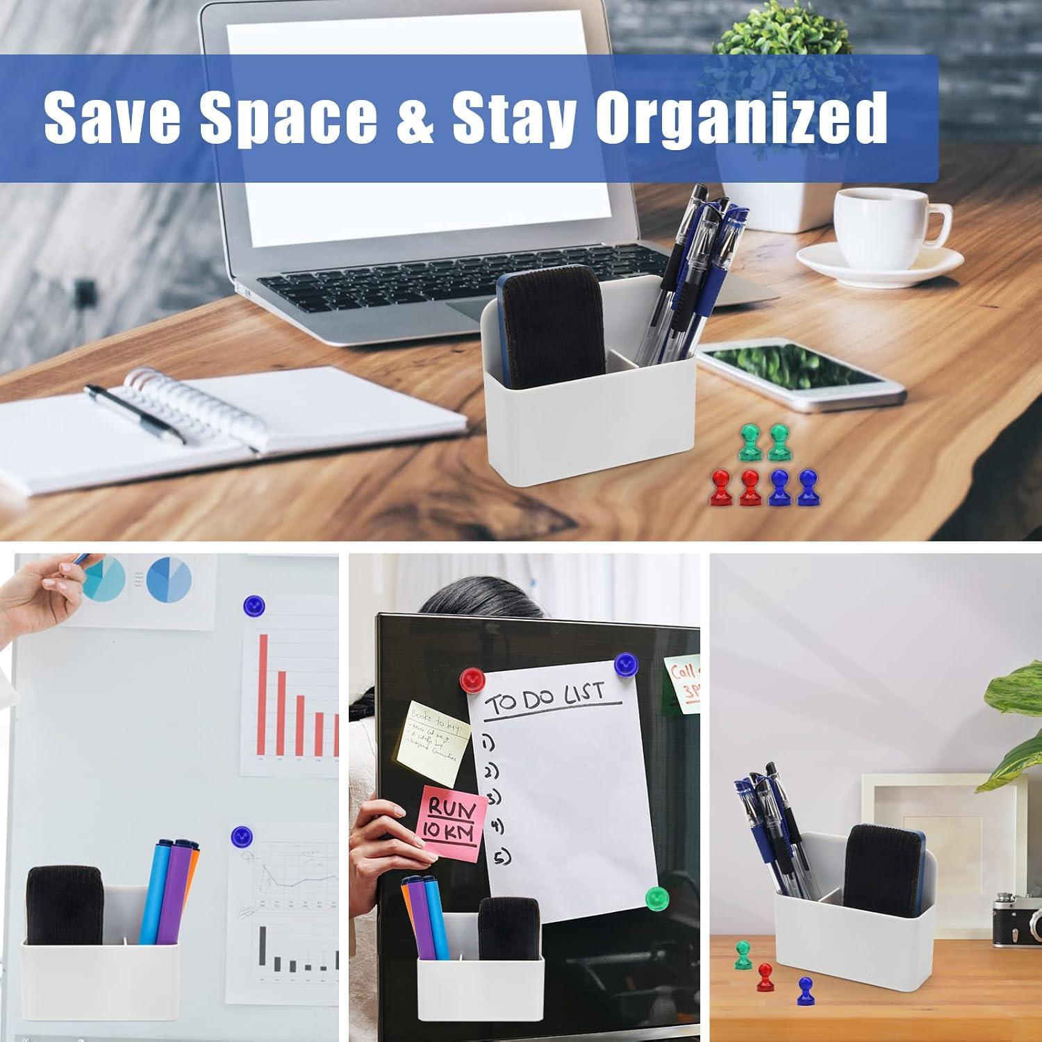 Soporte Magnético para Marcadores Catcan - 2 Piezas Blanco