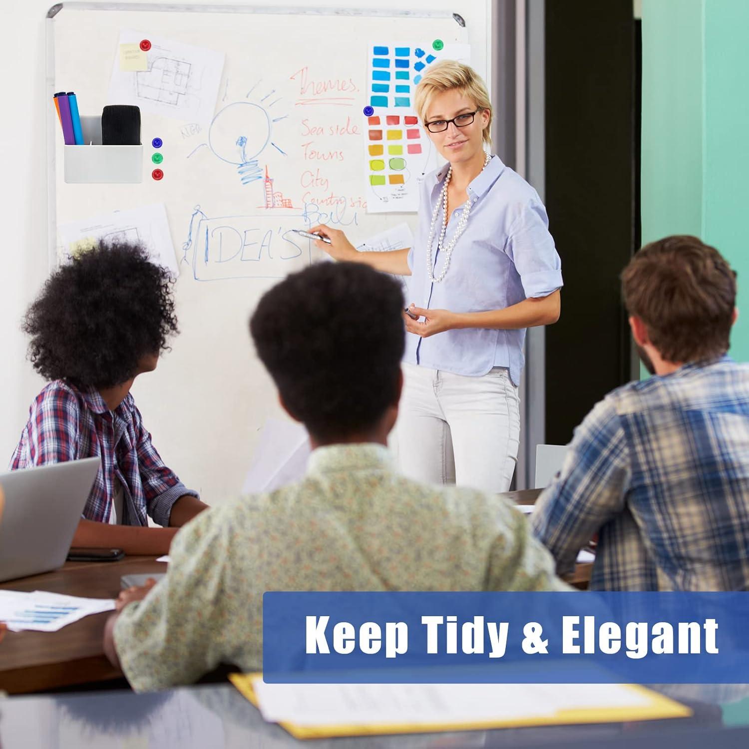 Soporte Magnético para Marcadores Catcan - 2 Piezas Blanco