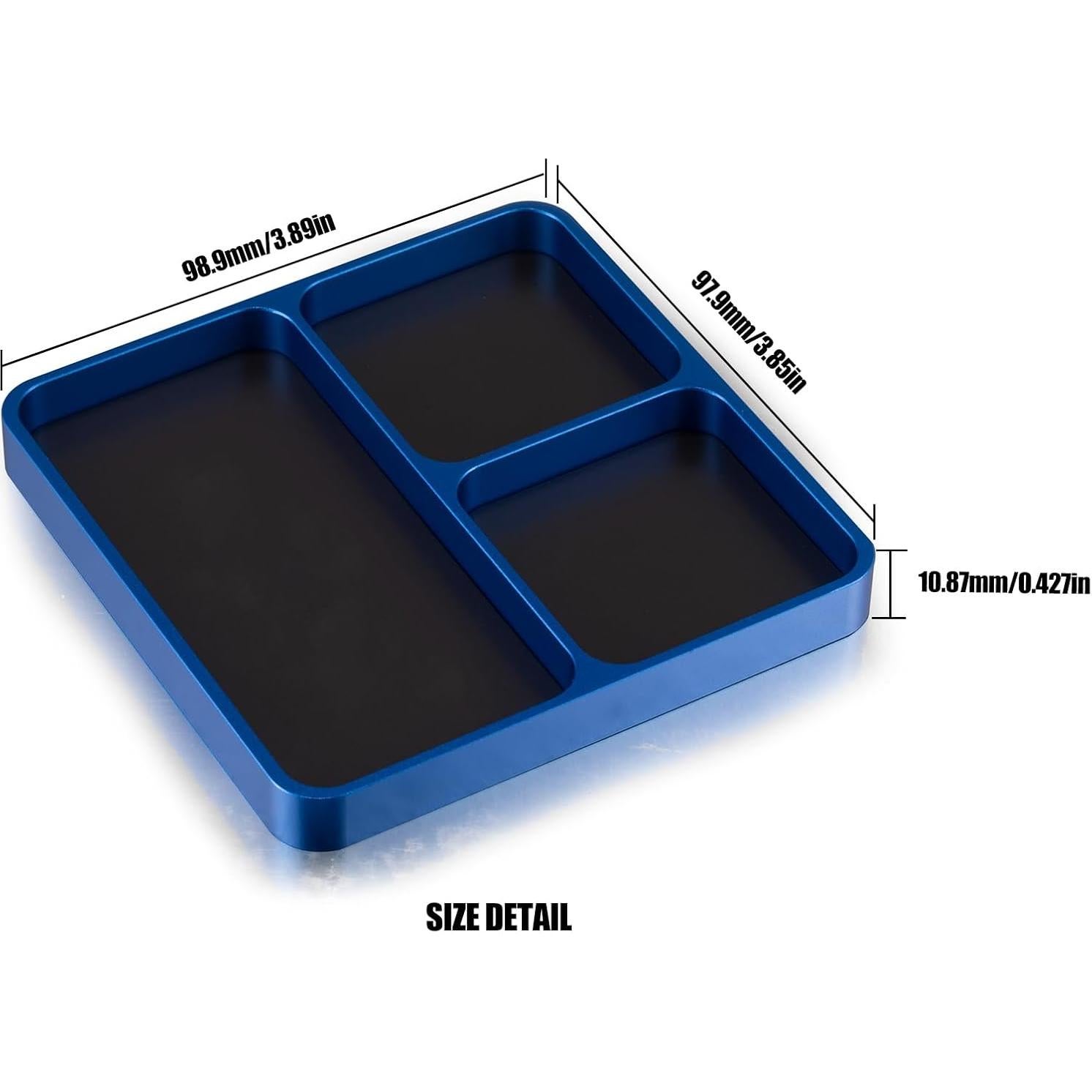 Bandeja Magnética de Tornillos Shaluoman 9.9cm Azul