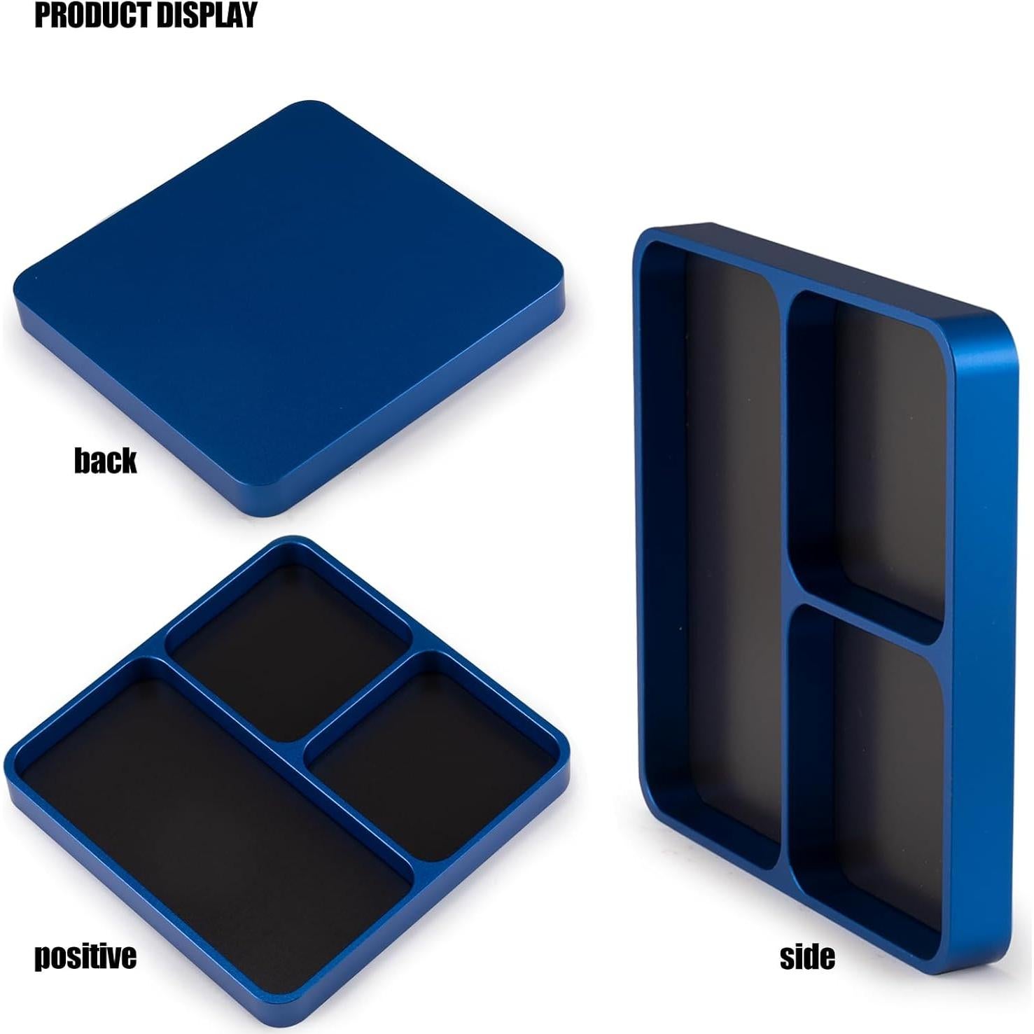 Bandeja Magnética de Tornillos Shaluoman 9.9cm Azul