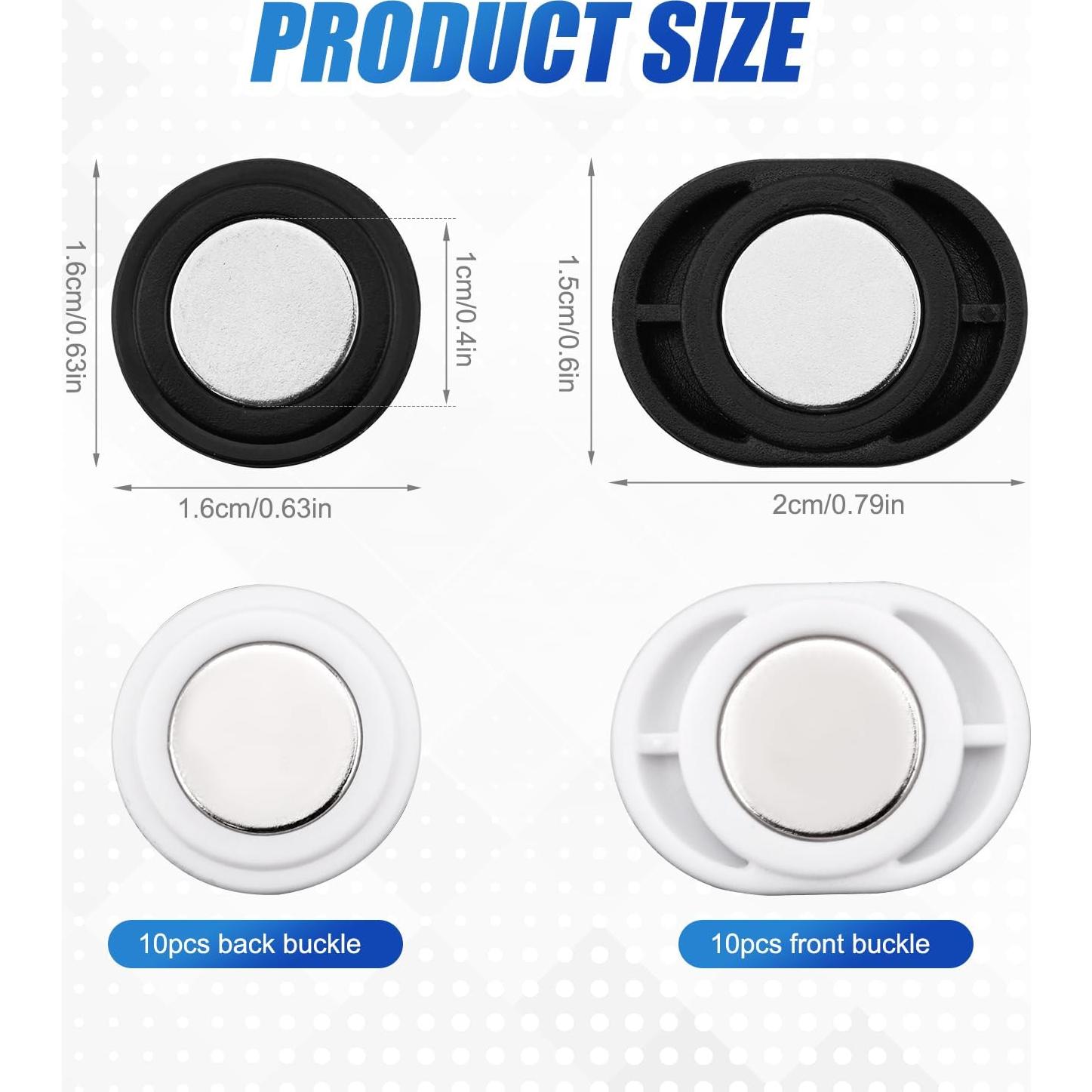 10 Pares de Clips Magnéticos para Número de Carrera Gosknor