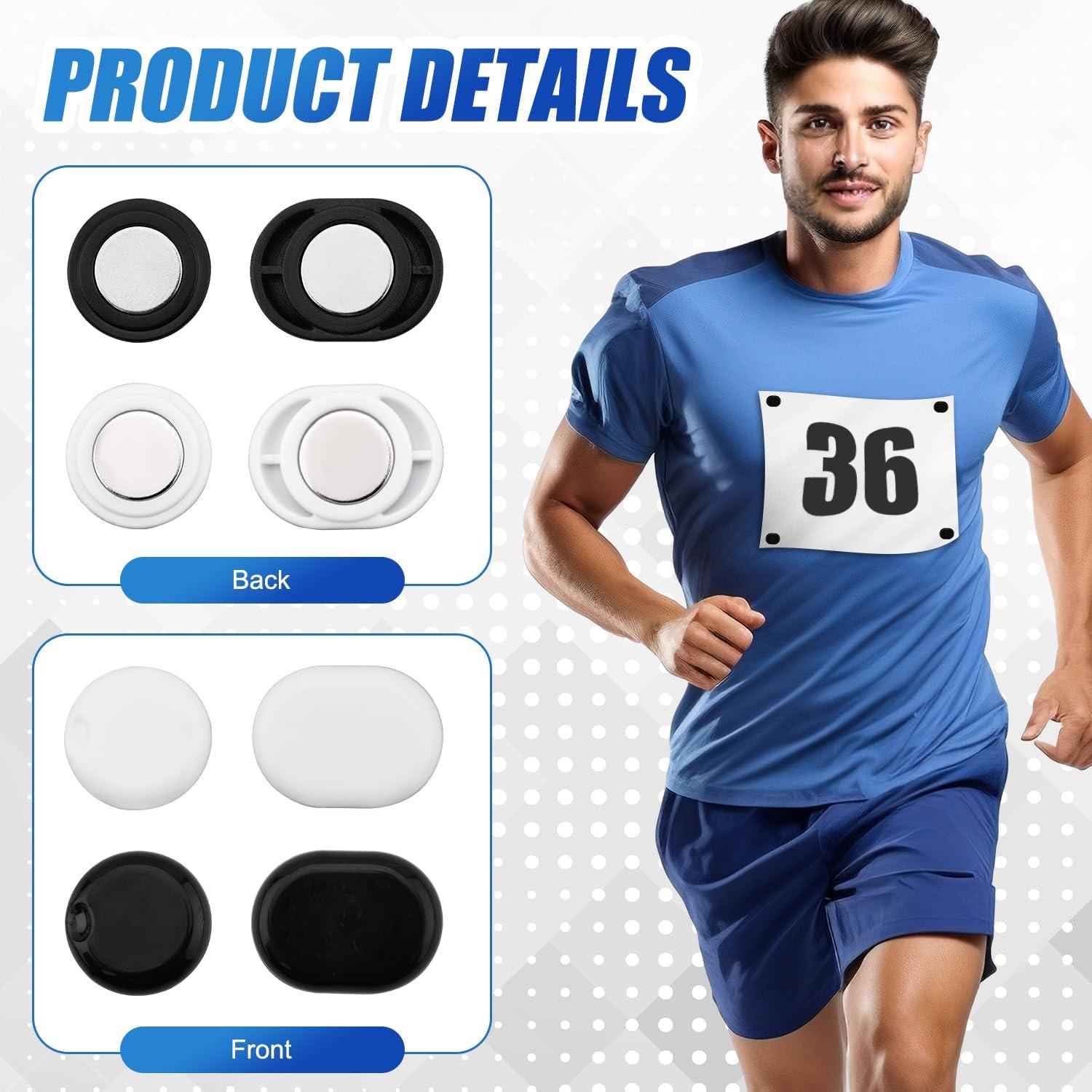 10 Pares de Clips Magnéticos para Número de Carrera Gosknor