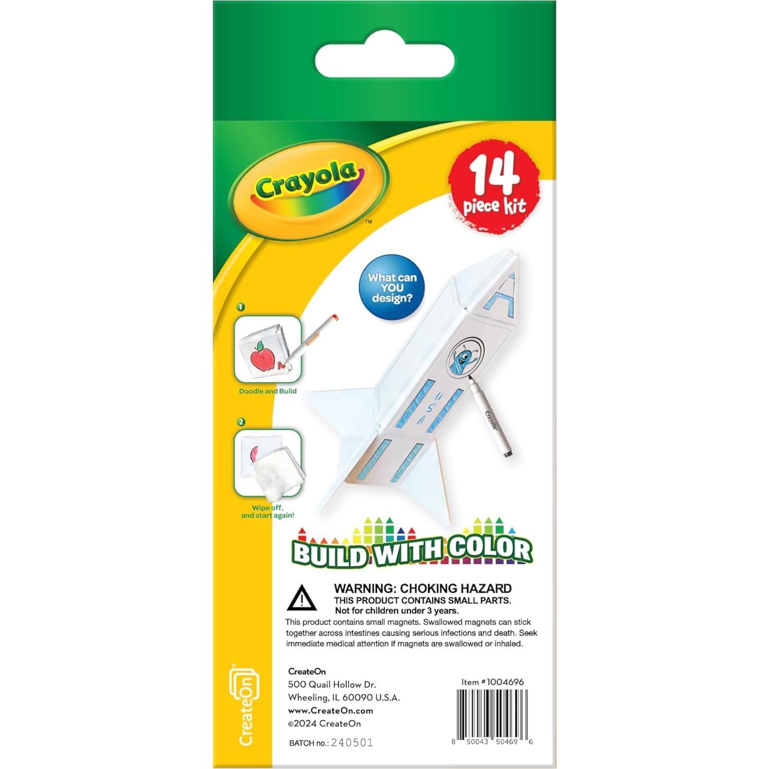 Juego de Azulejos Magnéticos Crayola Doodle 14 Piezas