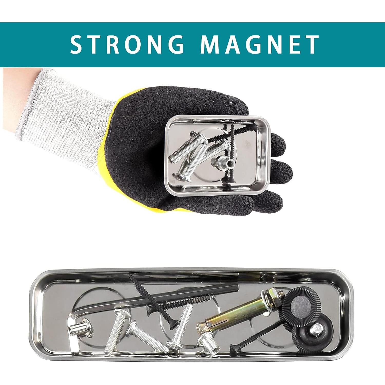 Juego de 3 Bandejas Magnéticas Rechabite de Acero Inoxidable