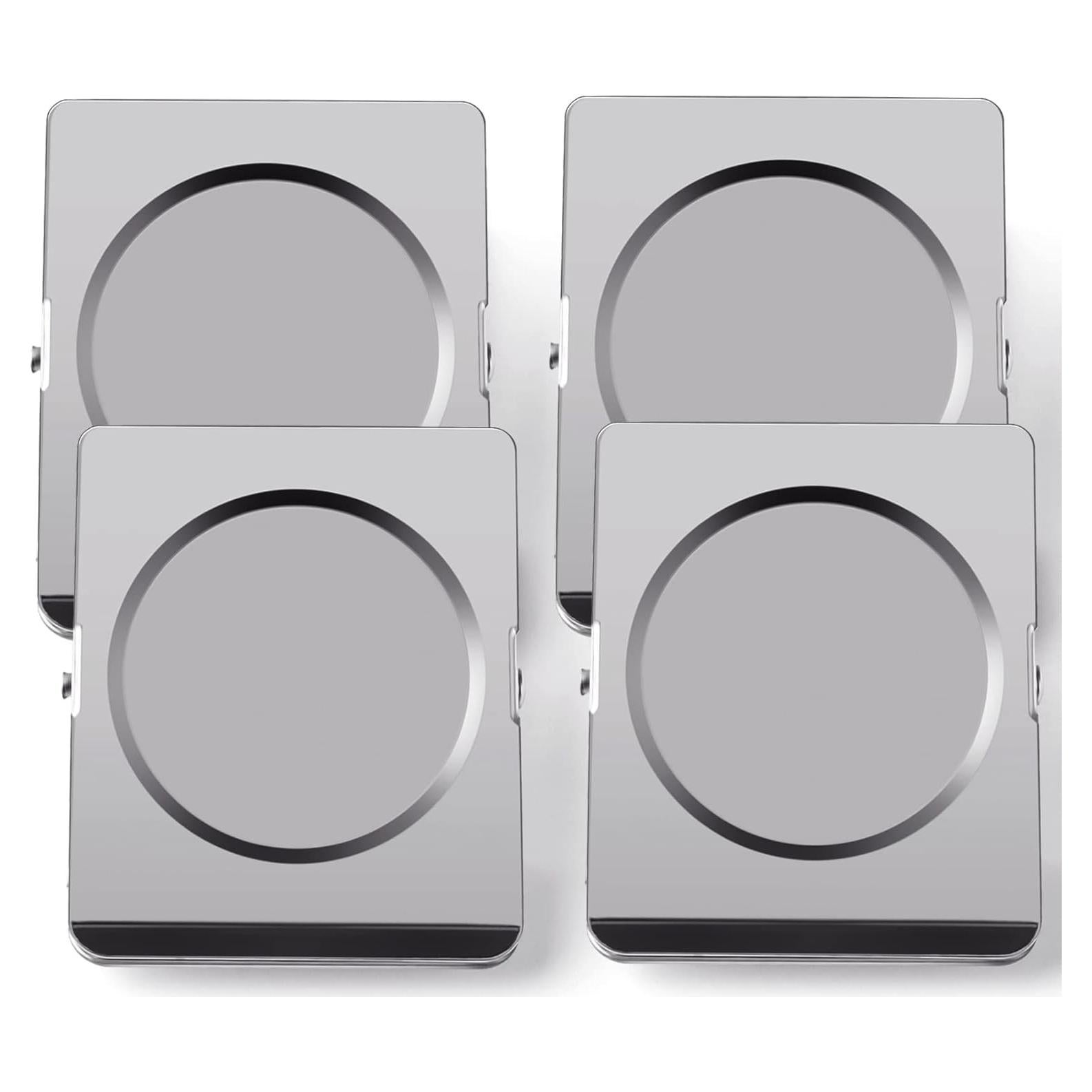 Clips Magnéticos Fuertes Grtard 2.2" Plateados - Paquete de 4