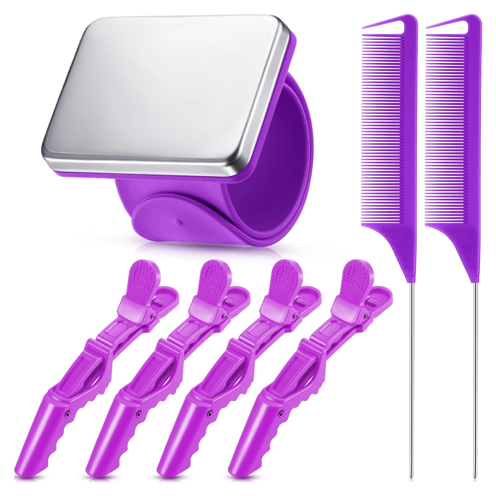 Kit de Herramientas para Trenzado de Cabello Nuenen Morado