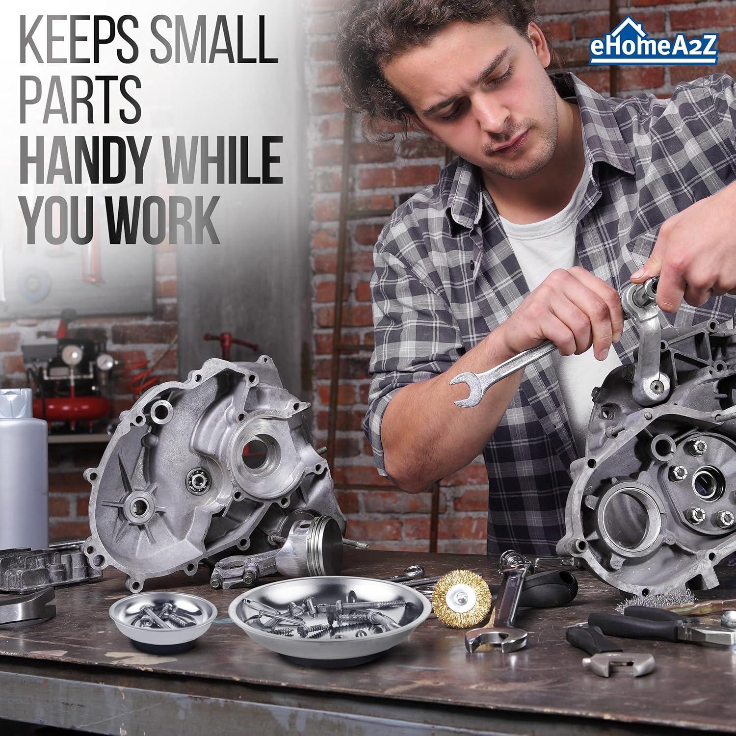 Tazones Magnéticos EHOMEA2Z 10.16 cm - Conjunto de 4