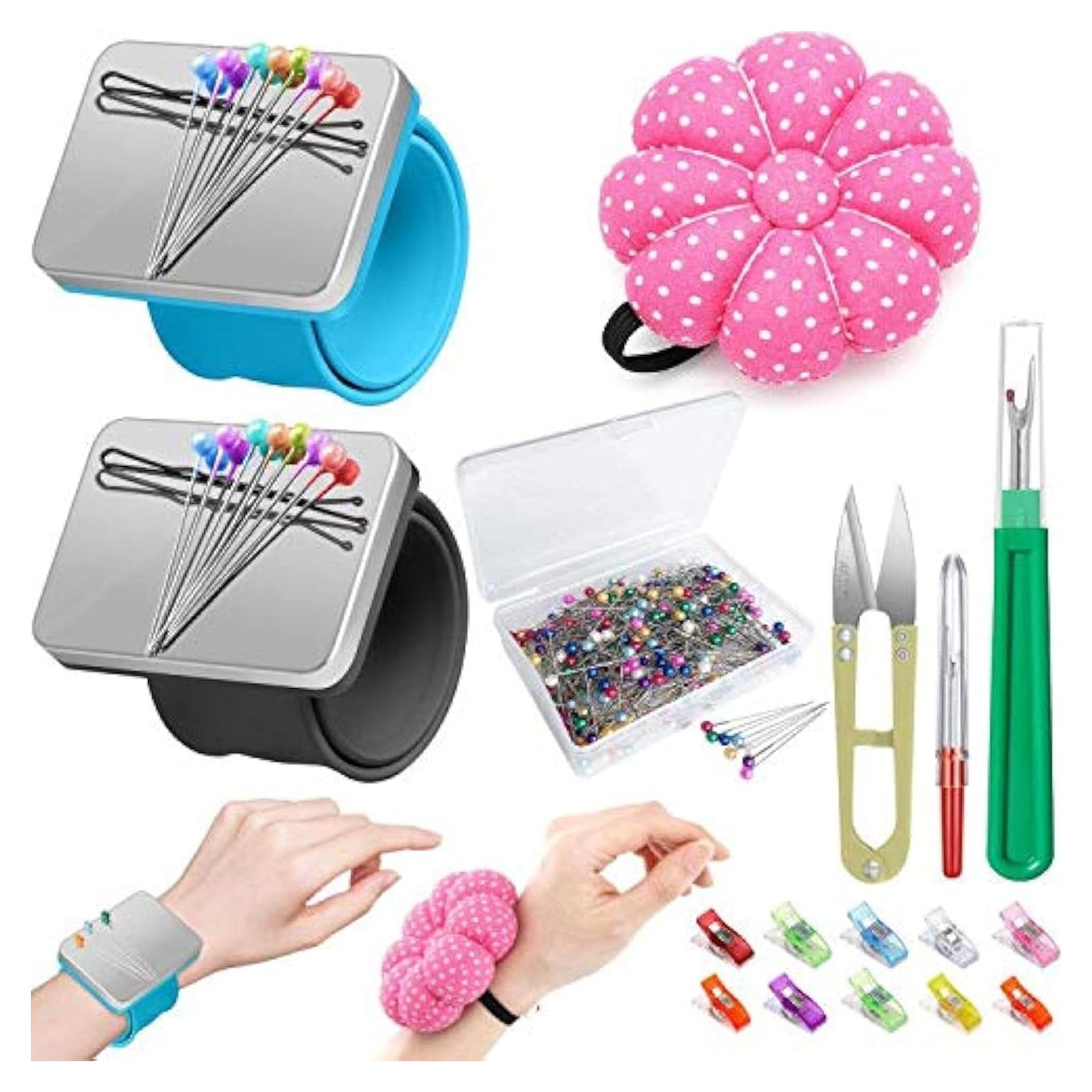 Kit de Costura ICNOW 216 Piezas con Almohadillas Magnéticas