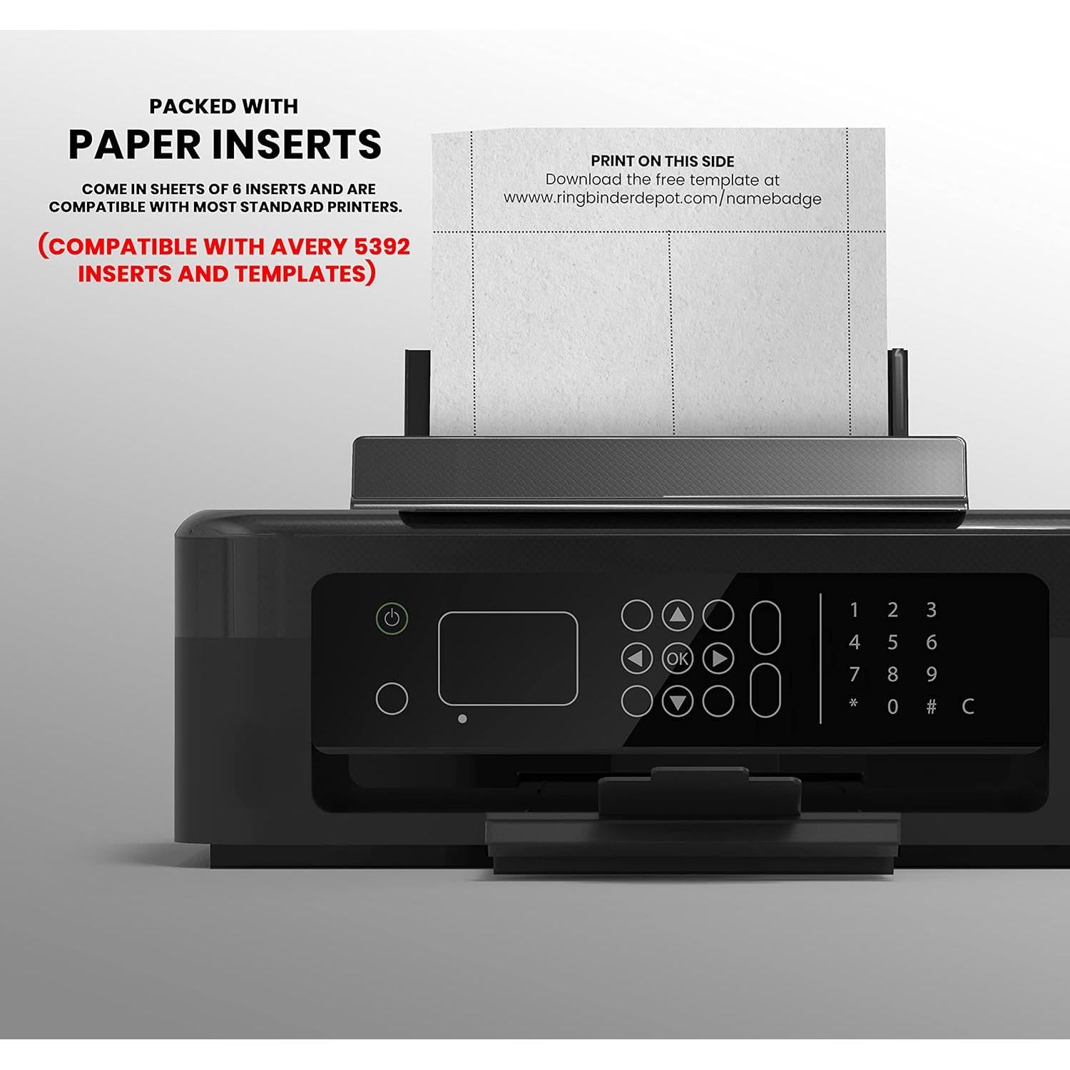 Kits de Sujetadores Magnéticos para Etiquetas de Nombre Performore - 50 Piezas 10.16x7.62 cm