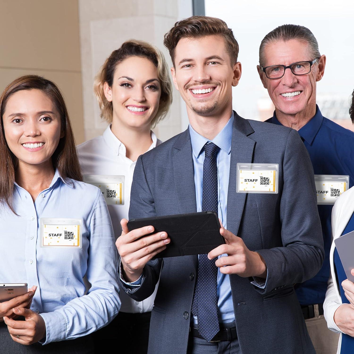 Kits de Sujetadores Magnéticos para Etiquetas de Nombre Performore - 50 Piezas 10.16x7.62 cm