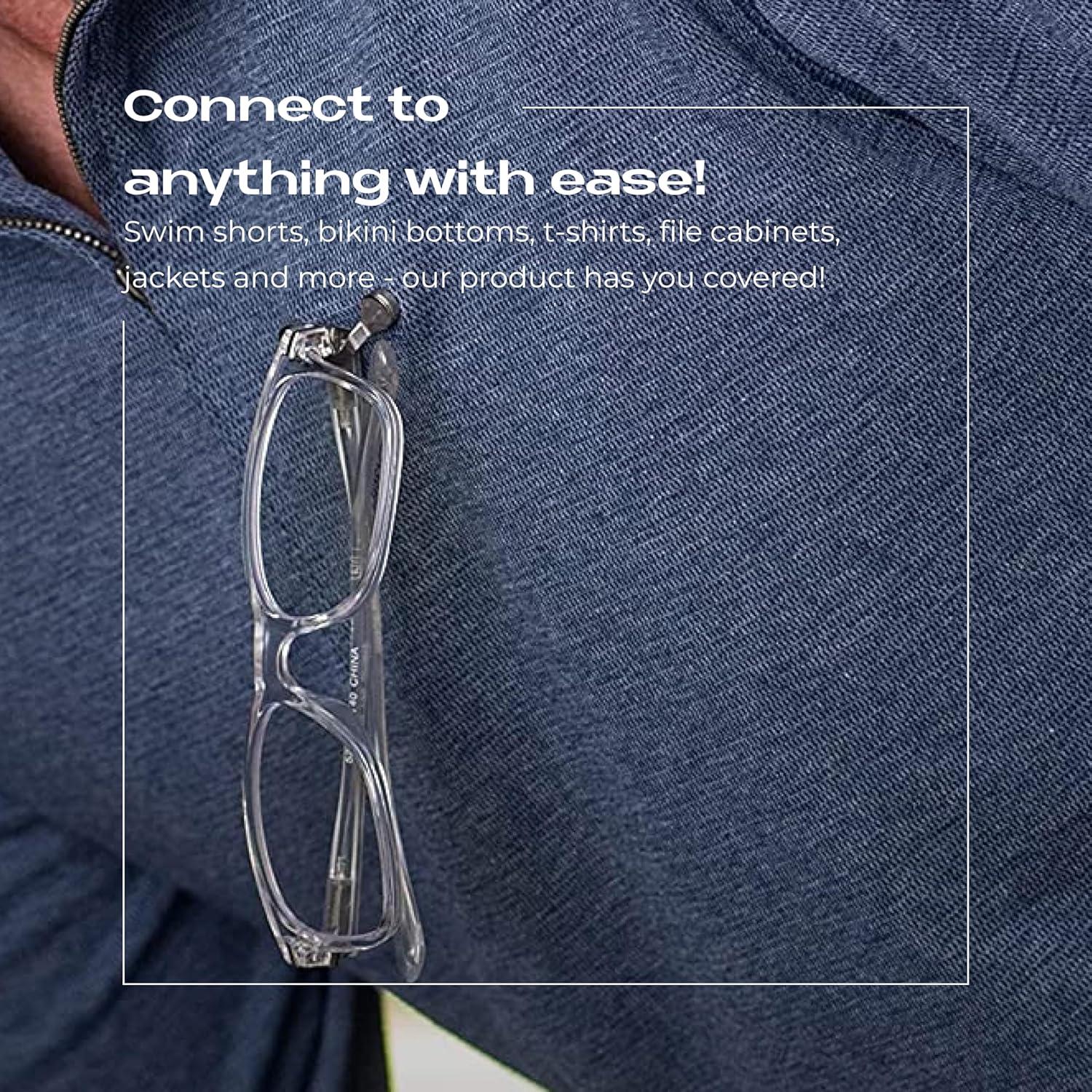 Soporte Magnético para Gafas Readerest 2 Piezas Acero Inoxidable