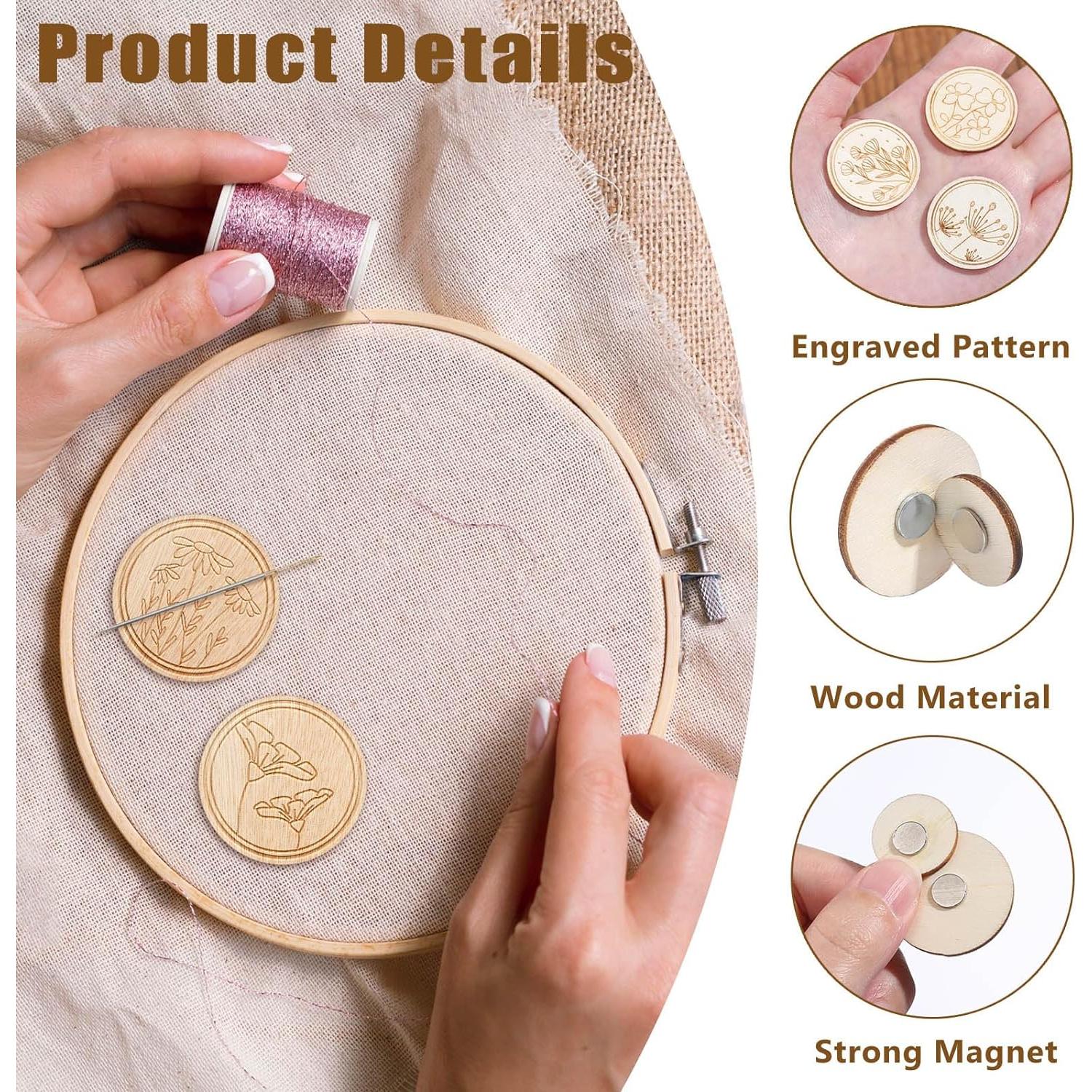 Juego de 6 Imán para Agujas TXIN - Guardadores Magnéticos Florales