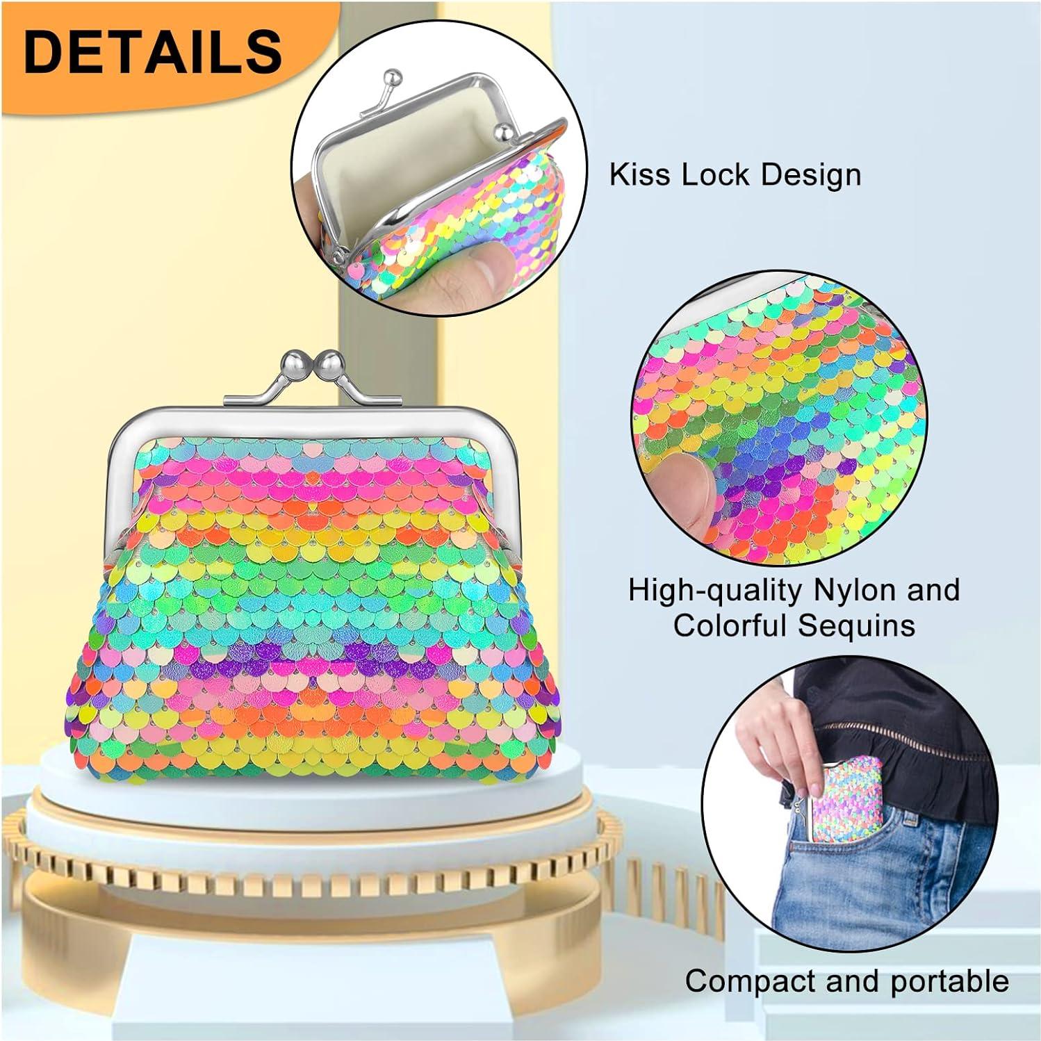 Monedero de Nylon y Lentejuelas 2 Piezas para Niñas