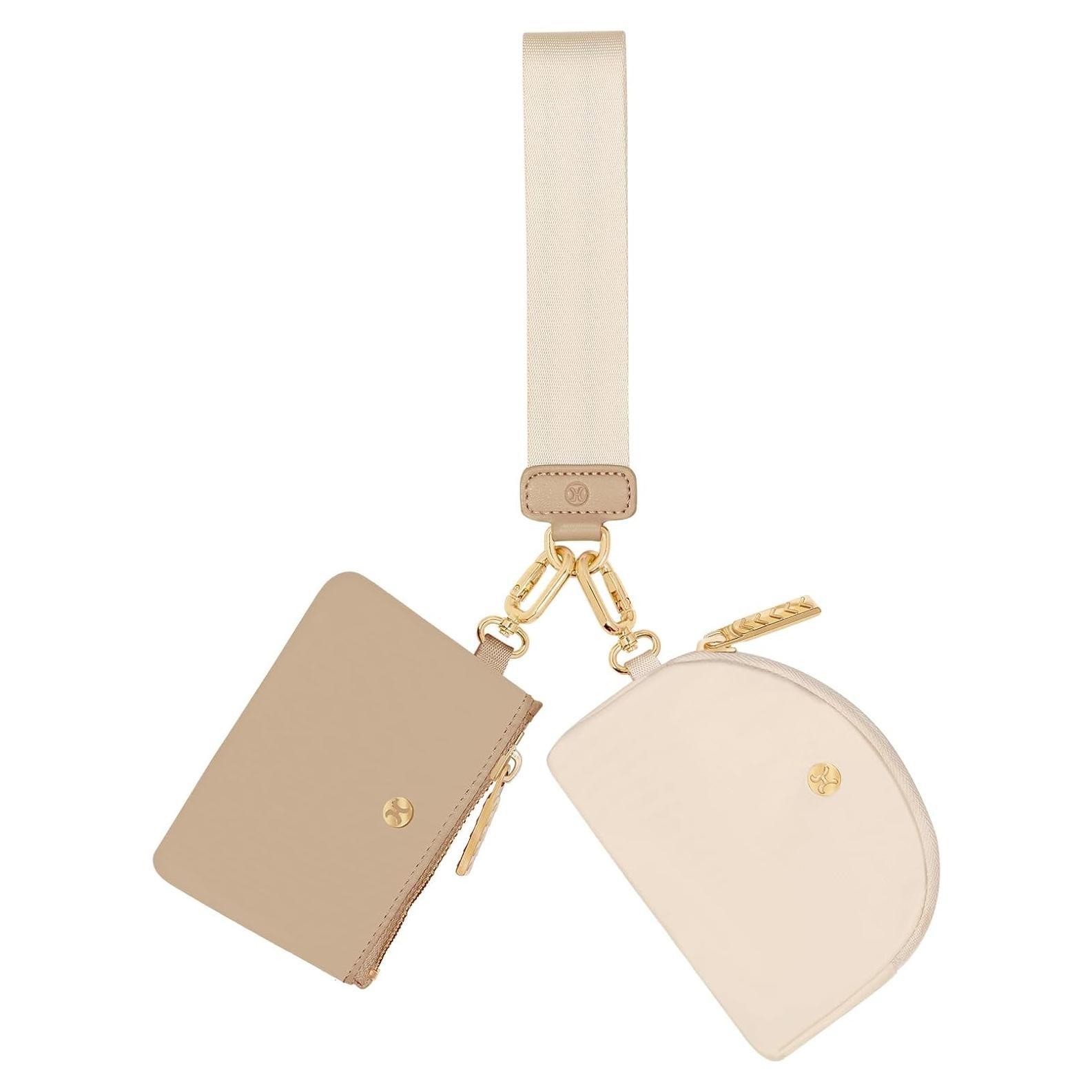 Monedero de muñeca Hovmwey con llavero y doble bolsa 18 cm