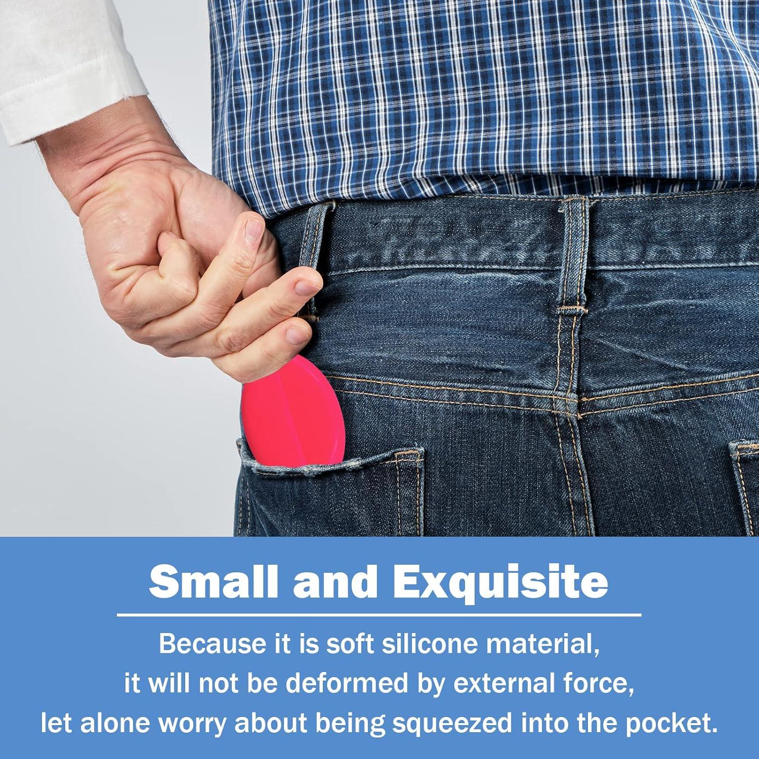 Monedero Ovalado DEEZOMO Rosa Neón - Organizador de Monedas