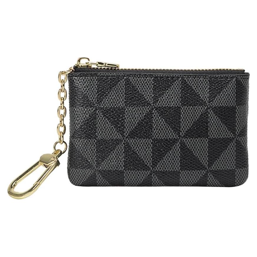 Monedero de Cuero Sintético MOCCNT Negro 11.5x7.5 cm