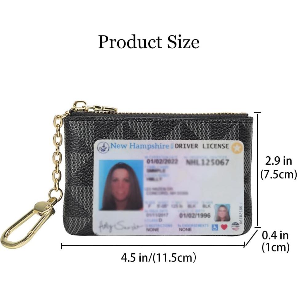 Monedero de Cuero Sintético MOCCNT Negro 11.5x7.5 cm