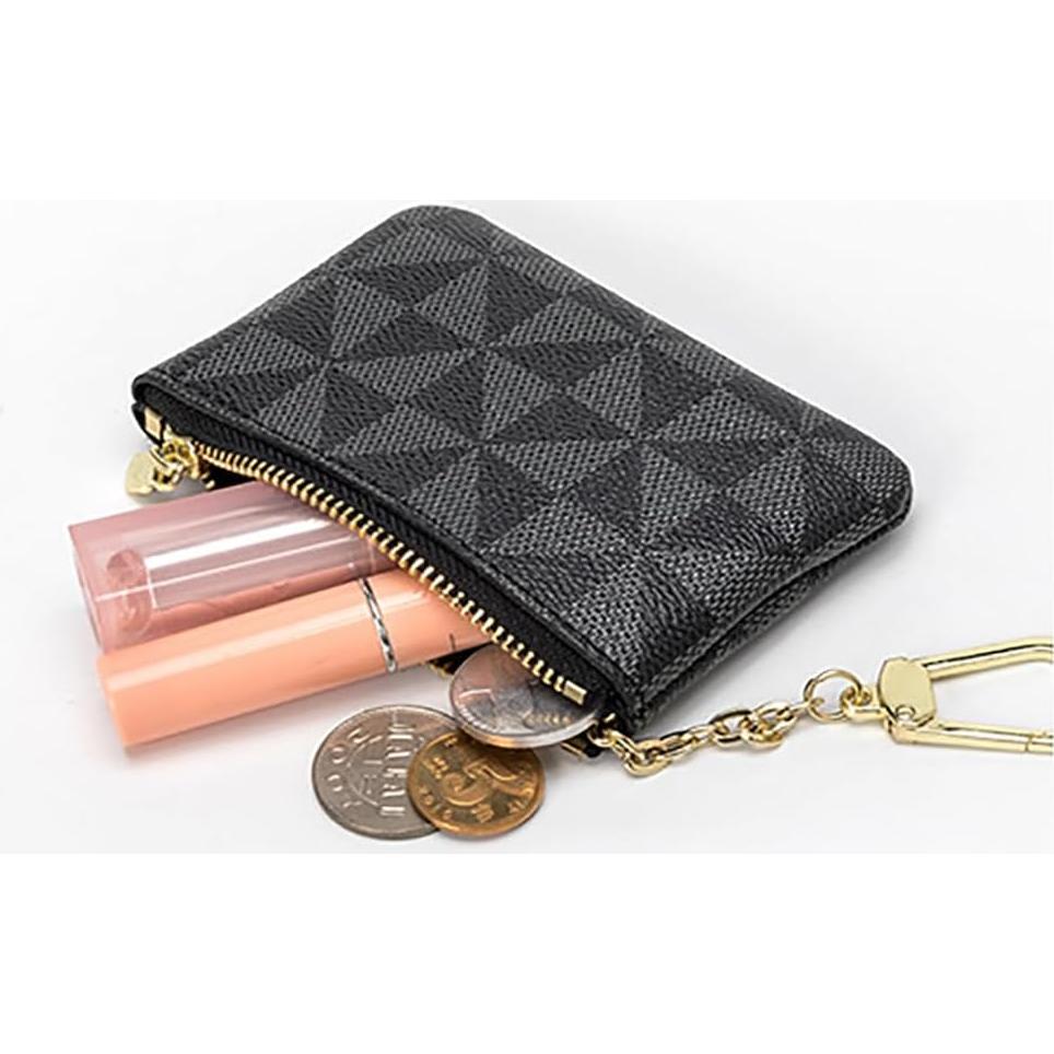 Monedero de Cuero Sintético MOCCNT Negro 11.5x7.5 cm