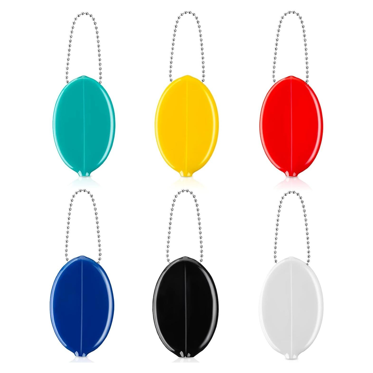 Monedero de goma Frienda 6 piezas multiusos con cadena