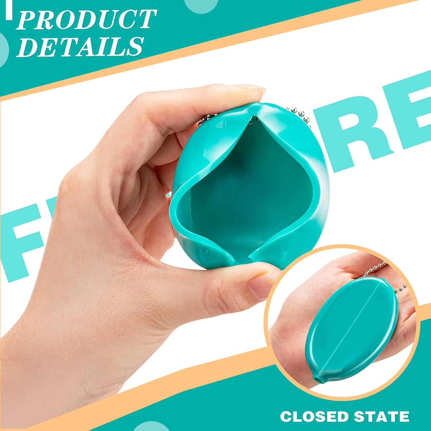 Monedero de goma Frienda 6 piezas multiusos con cadena