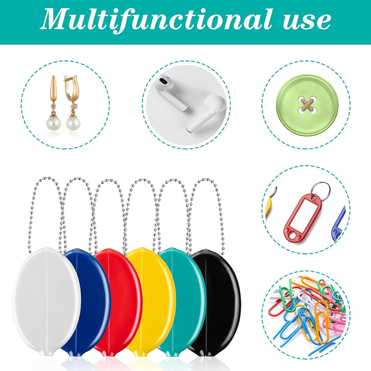 Monedero de goma Frienda 6 piezas multiusos con cadena