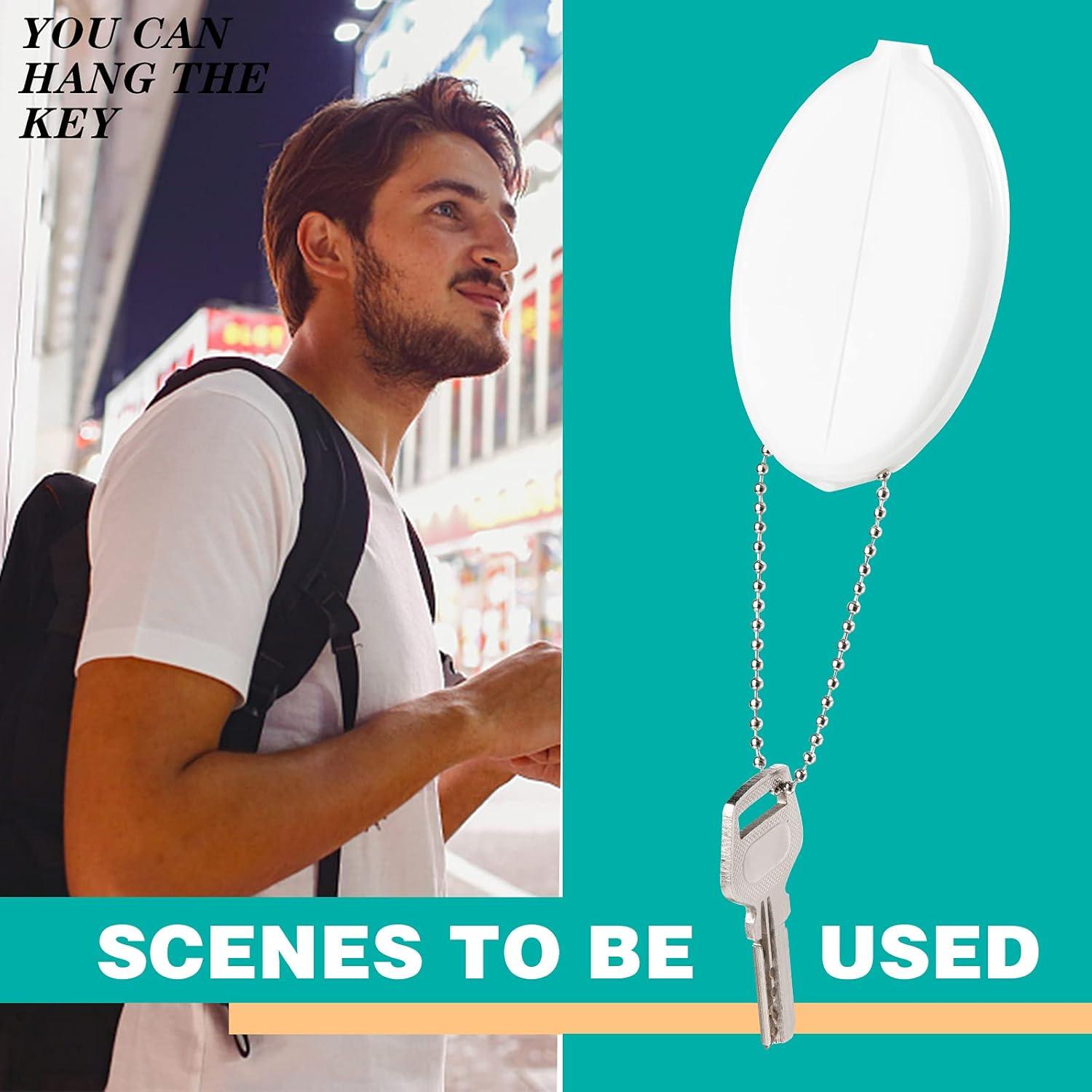 Monedero de goma Frienda 6 piezas multiusos con cadena