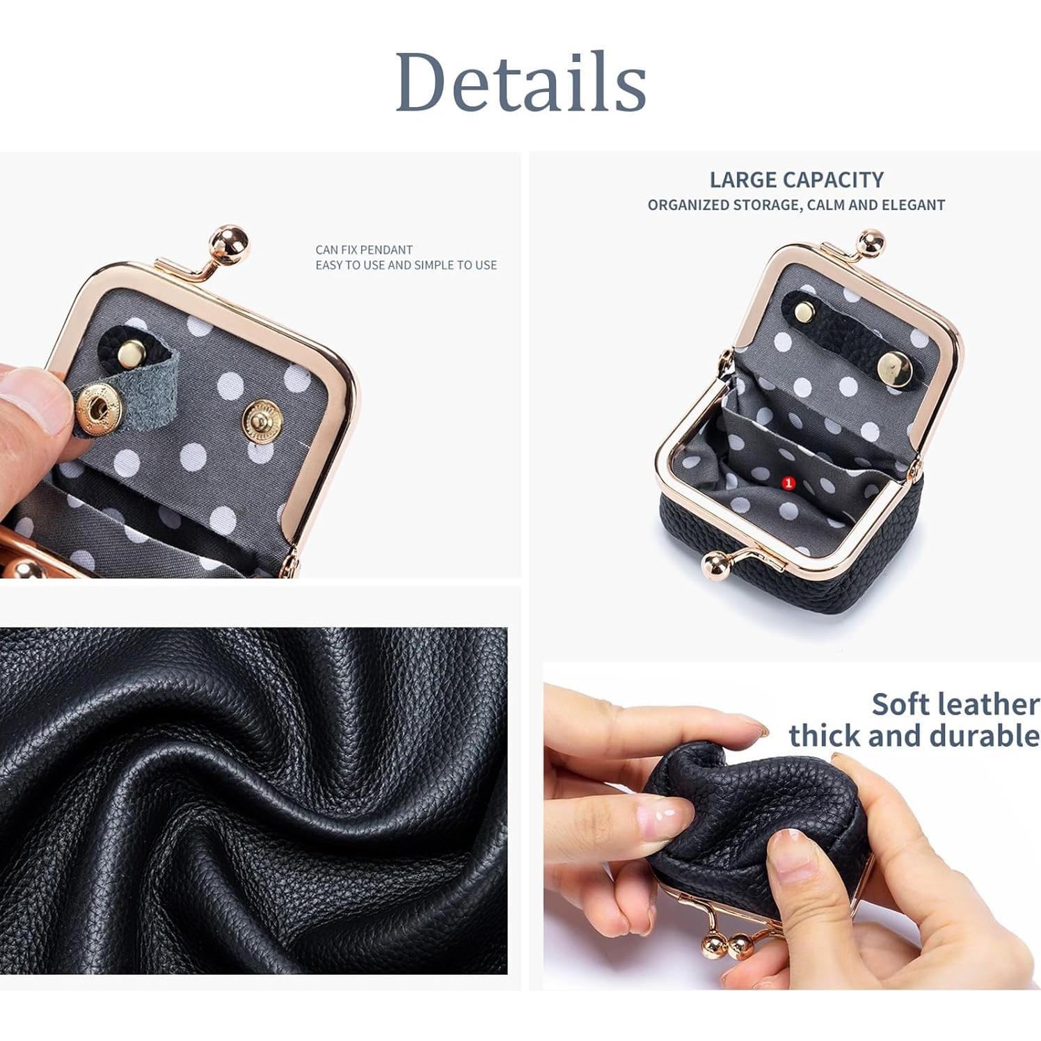 Caja de Joyería Mini de Cuero Genuino Verde Vintage