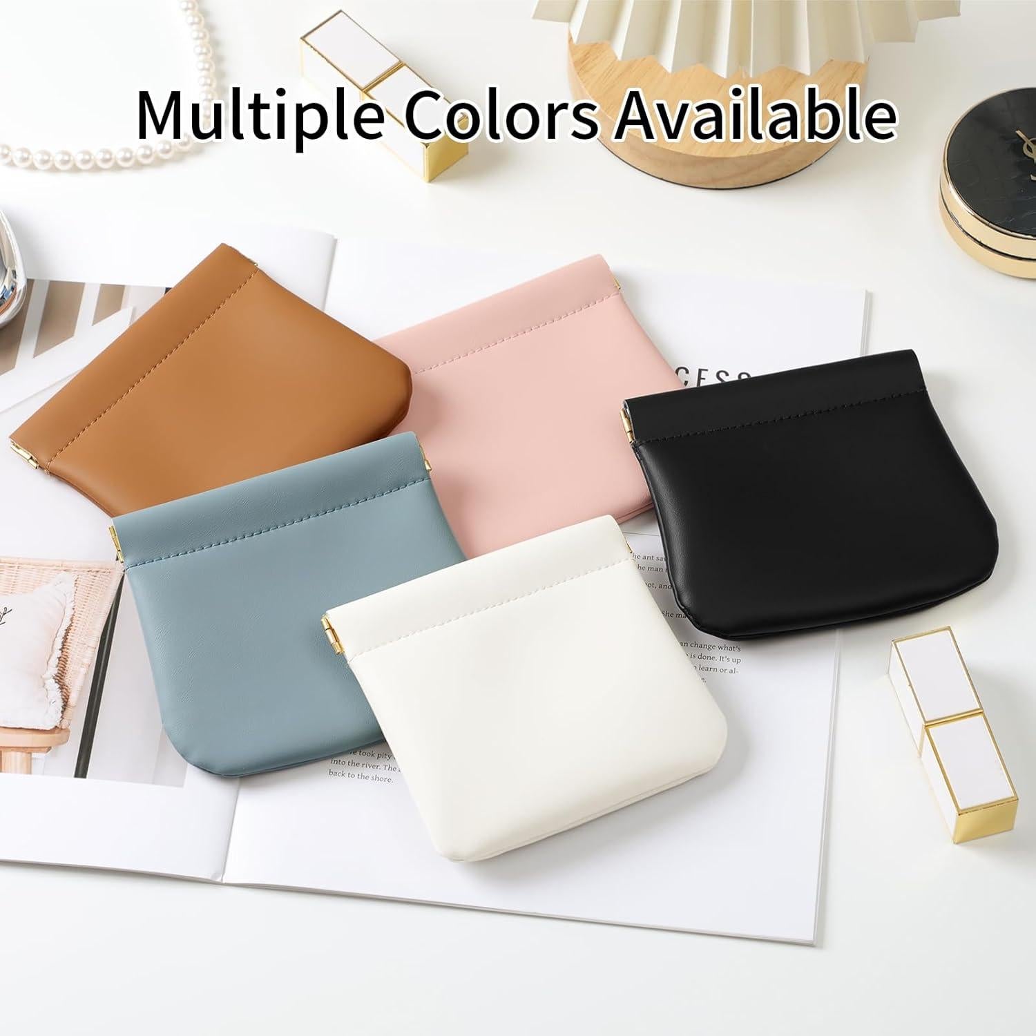 Paquete de 2 Bolsas de Maquillaje MEIBOOCH - Cuero de Superfibra