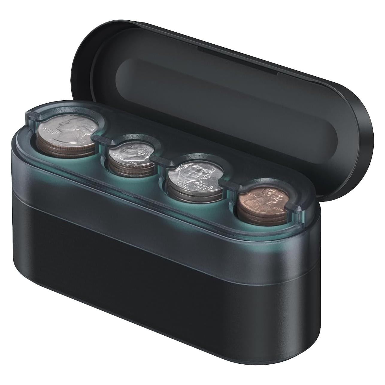 Organizador de Monedas HALOBLK HL01CB para Coche Negro