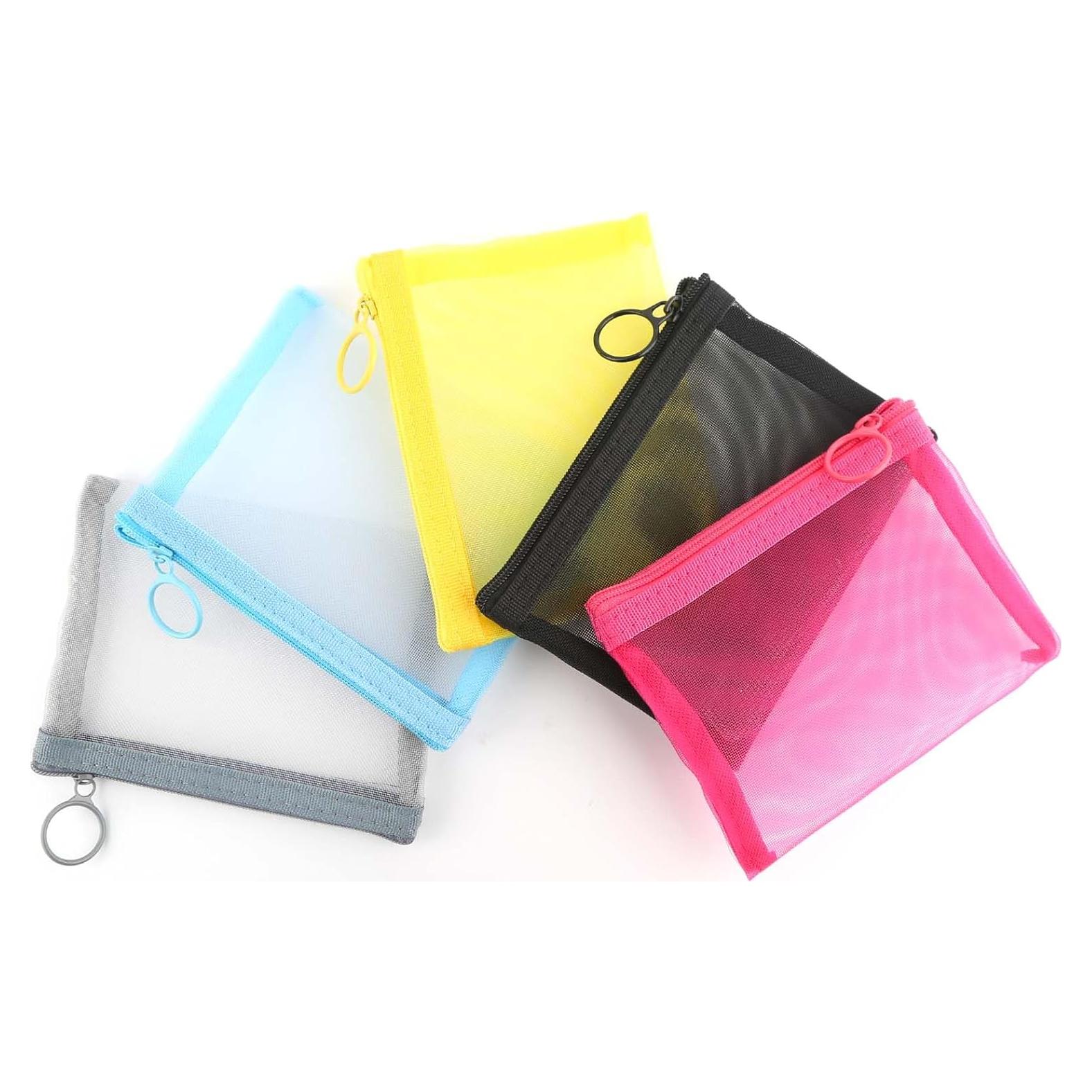 Bolsa de Malla con Cremallera Easyfun 12.7x10.16 cm Amarillo