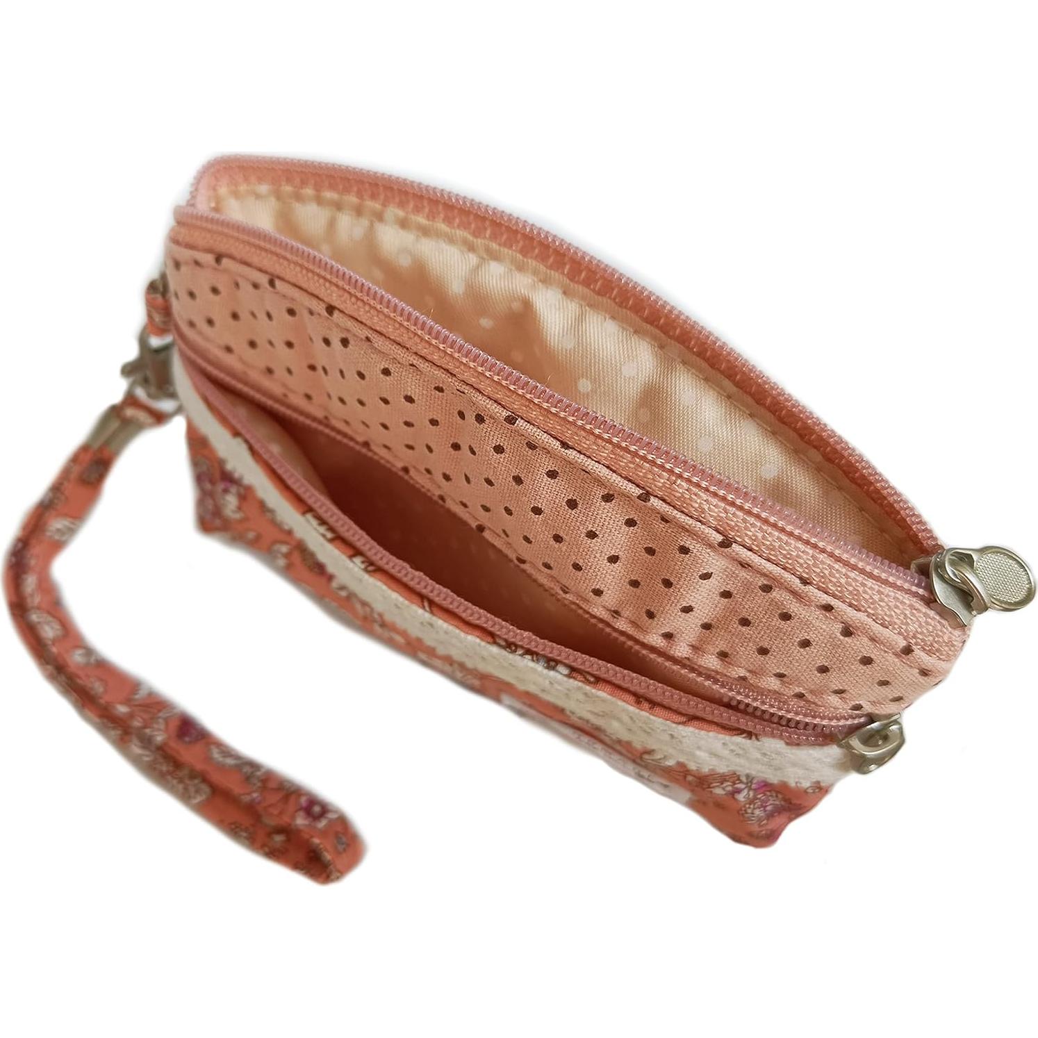 Monedero de Algodón para Niñas YHmyok Floral 11x14 cm