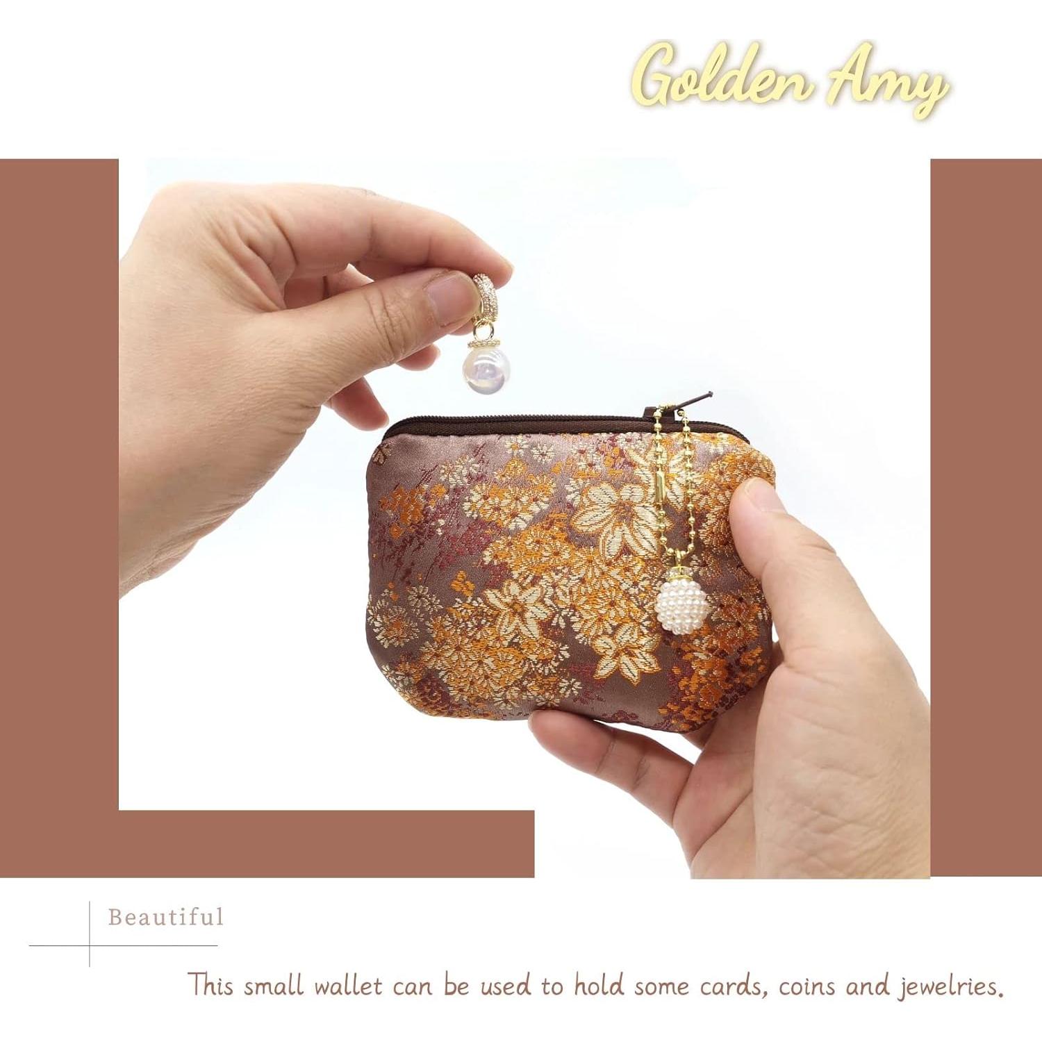 Bolsa de Joyería Hecha a Mano Golden Amy - 12.2x8.6 cm