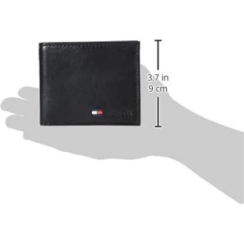 Cartera Bifold Slim de Cuero Tommy Hilfiger para Hombre con RFID