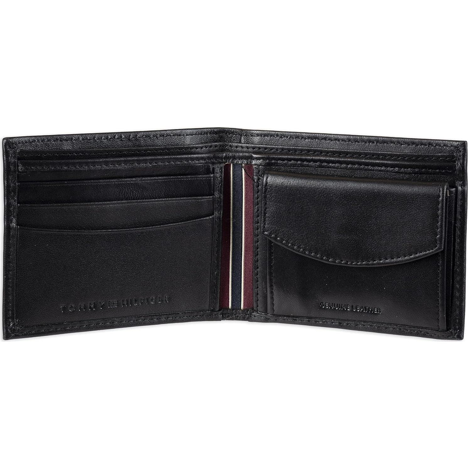 Cartera Bifold Slim de Cuero Tommy Hilfiger para Hombre con RFID