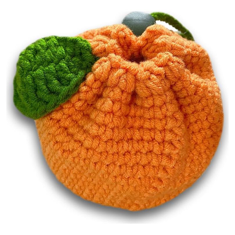 Bolsa de Almacenamiento Mandarina Hecha a Mano para Mujeres