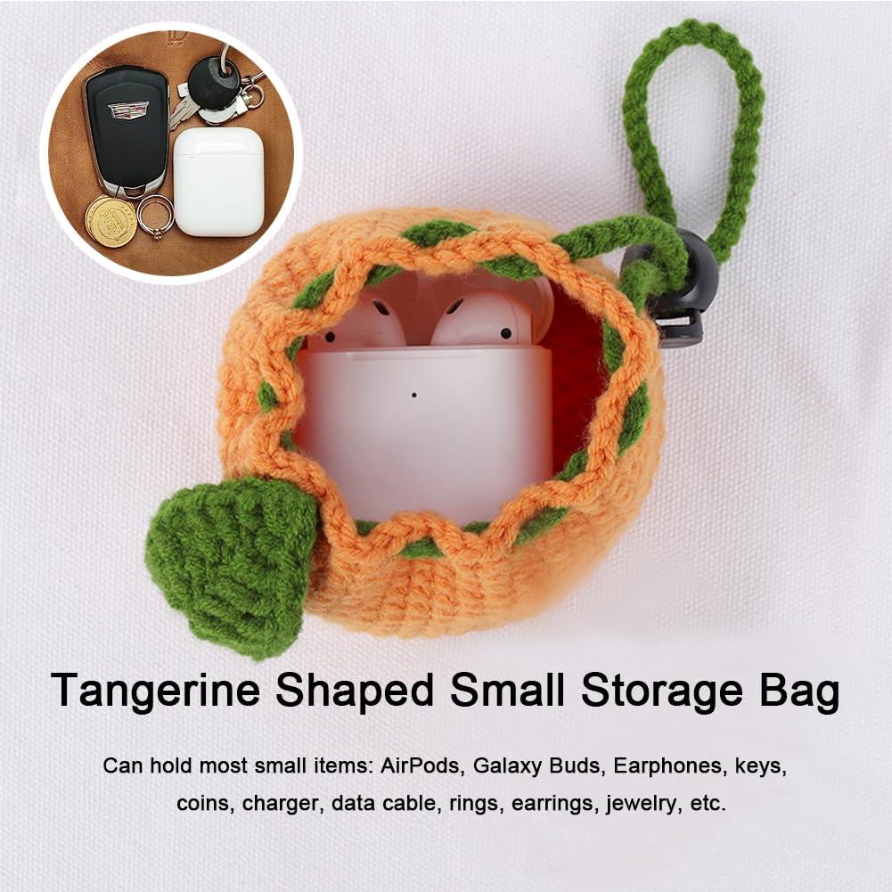 Bolsa de Almacenamiento Mandarina Hecha a Mano para Mujeres