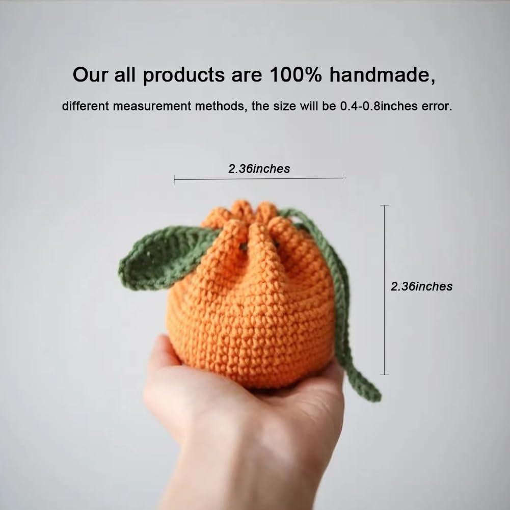 Bolsa de Almacenamiento Mandarina Hecha a Mano para Mujeres